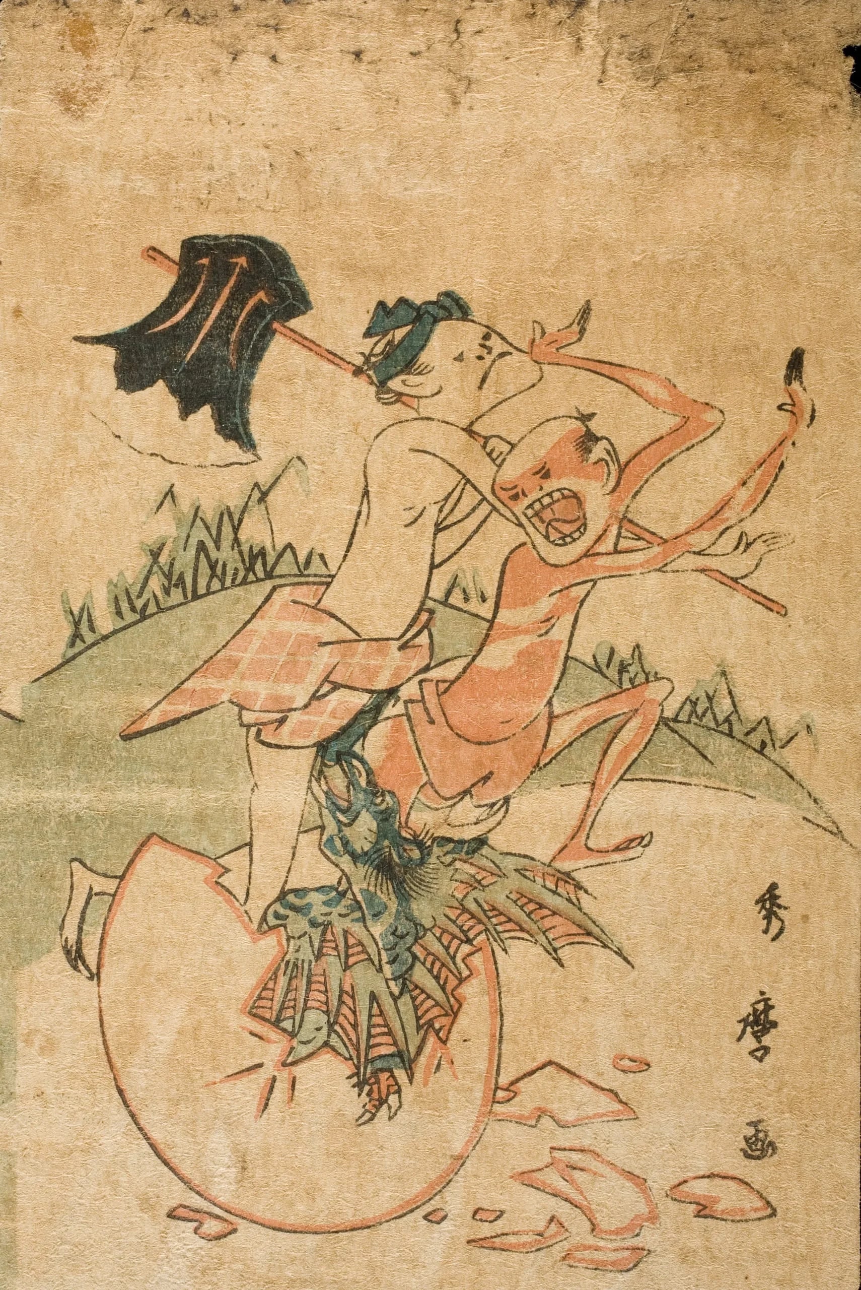 Toba-e:  Hatching Tengu