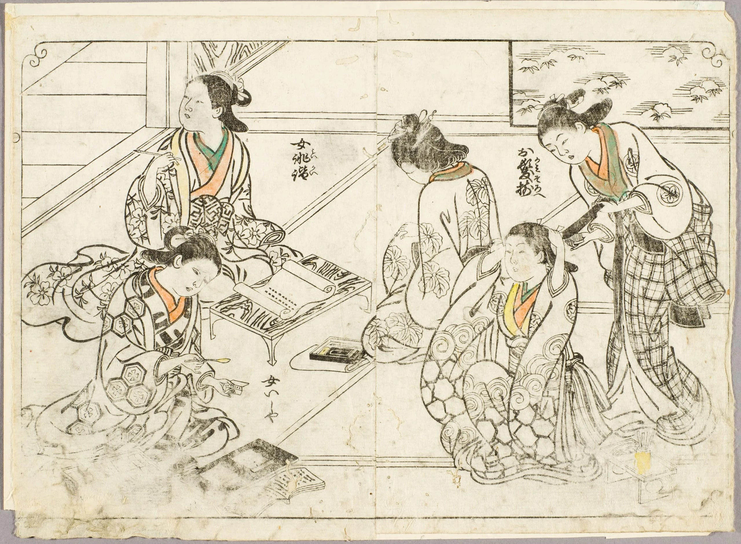 Women Gathered in a Greenhouse from One Hundred Women Classified According to their Rank