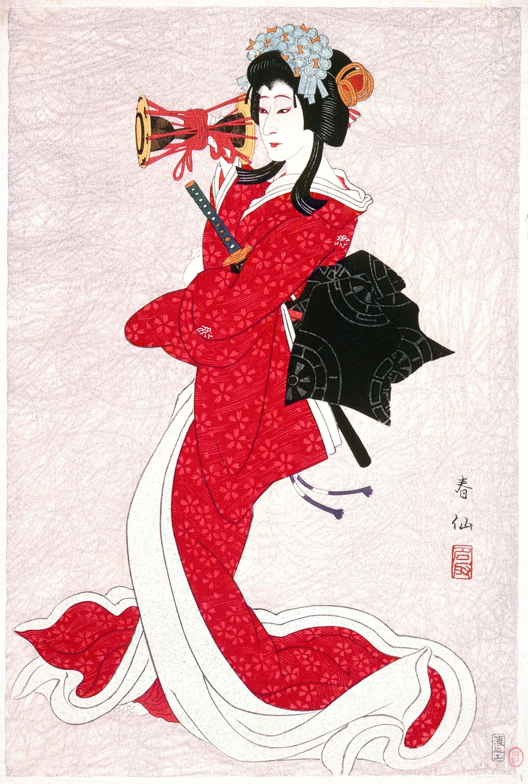 Bandō Shūchō III as Shizuka Gozen