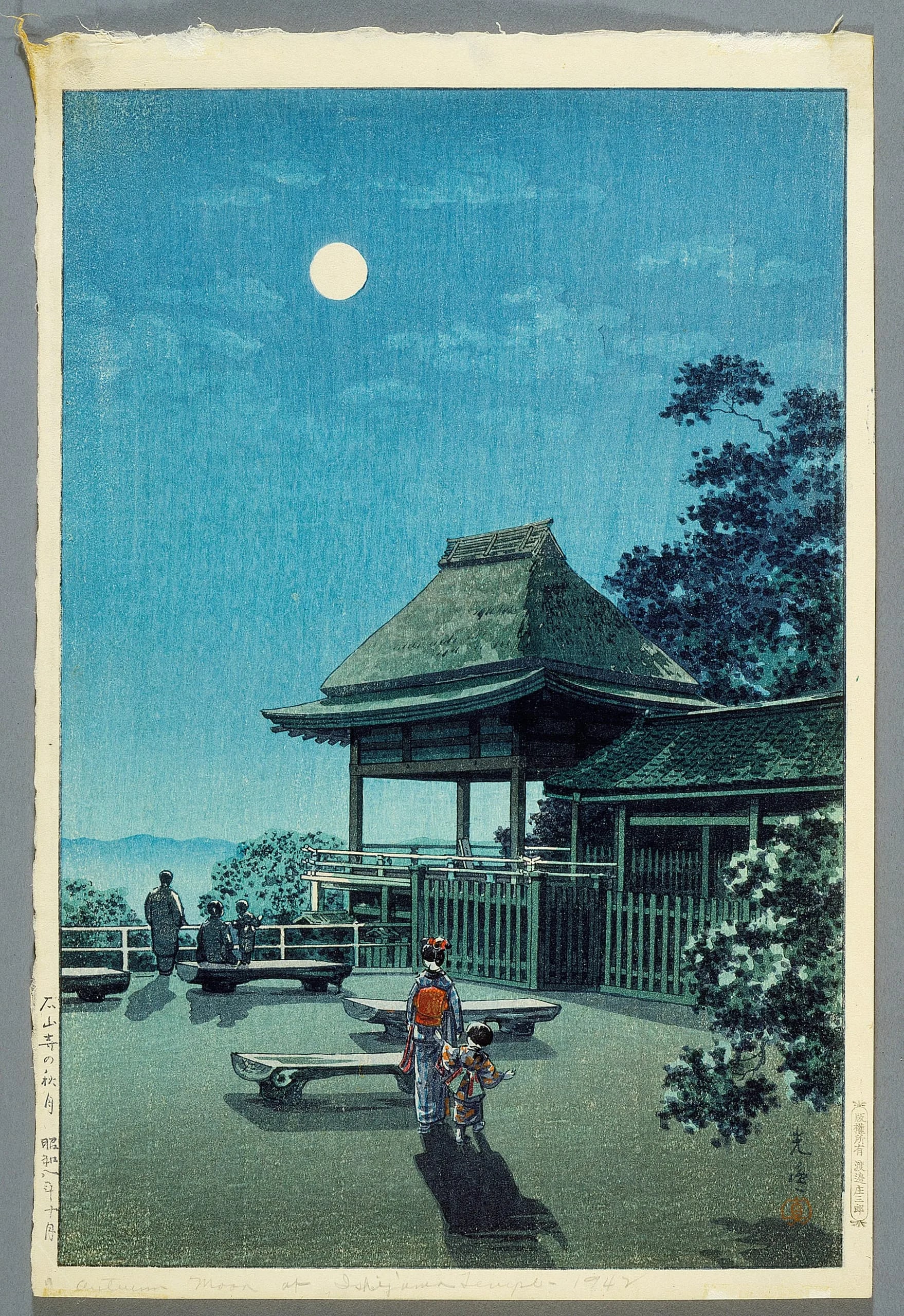 Autumn Moon at Ishiyama Temple