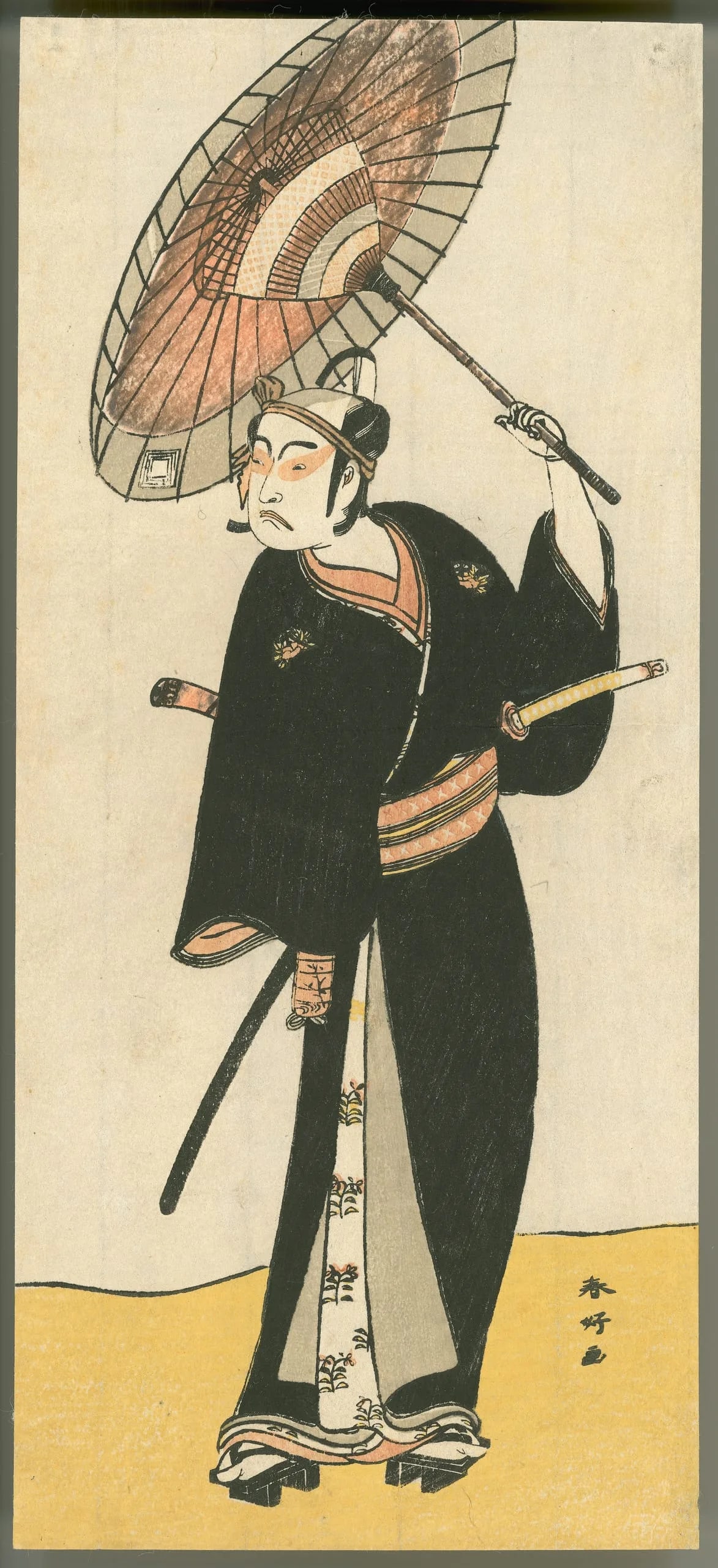 Ichikawa Yaozō II as Sukeroku in the Play "Sukeroku Yukari no hatsuzakura"