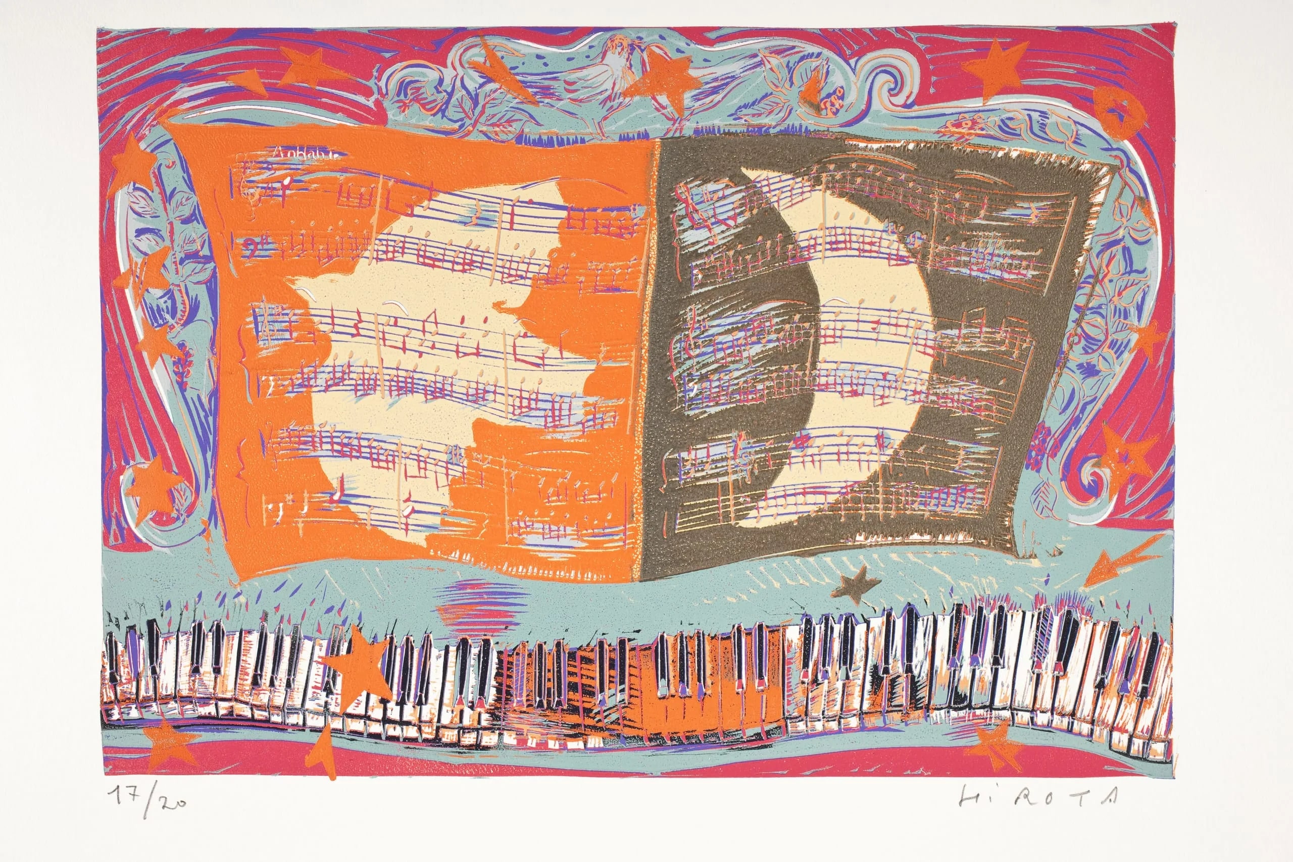 Piano, Moon and Bird