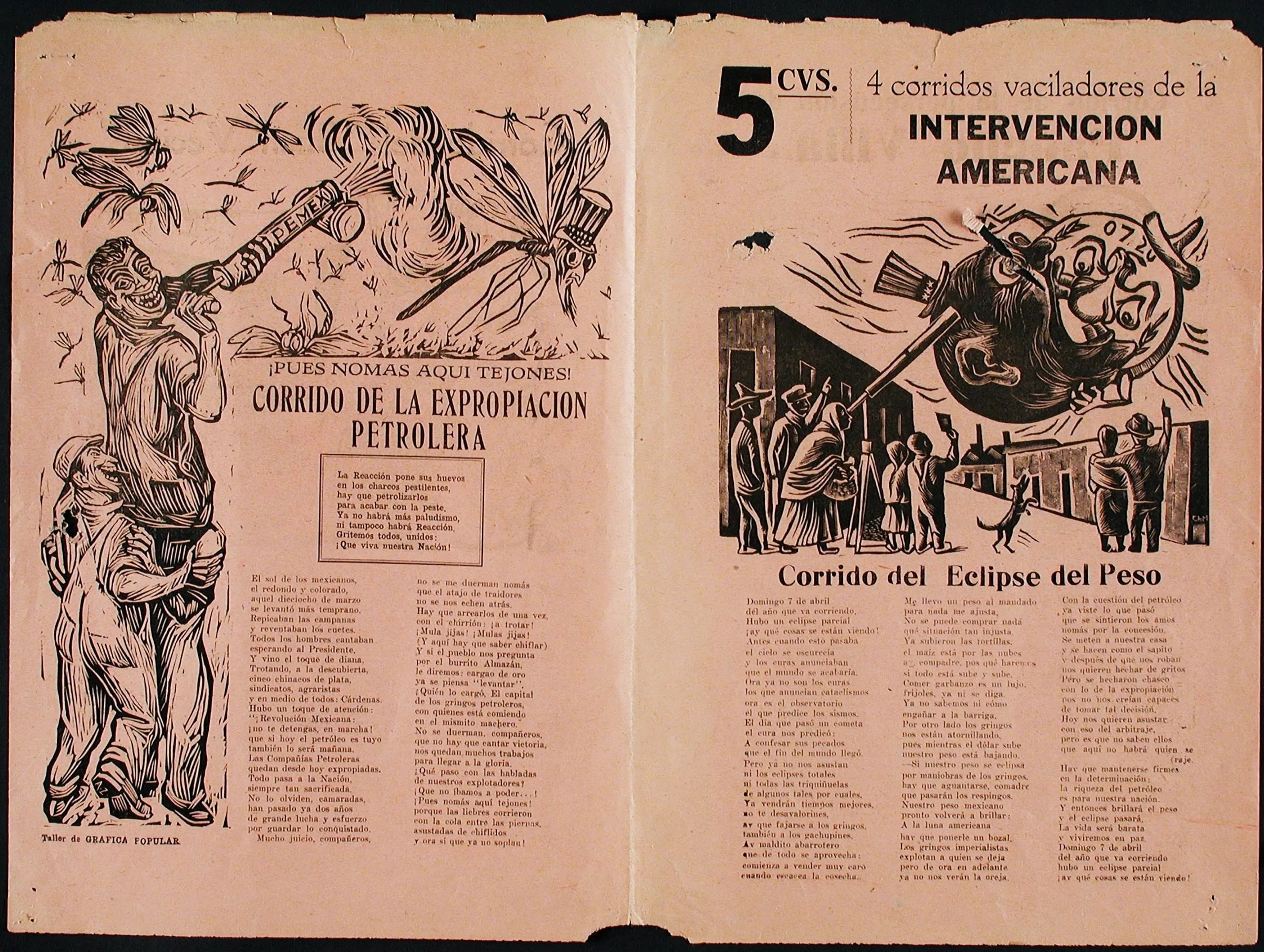 4 Paradoxical Ballads About American Intervention (4 corridos vaciladores de la intervención americana)