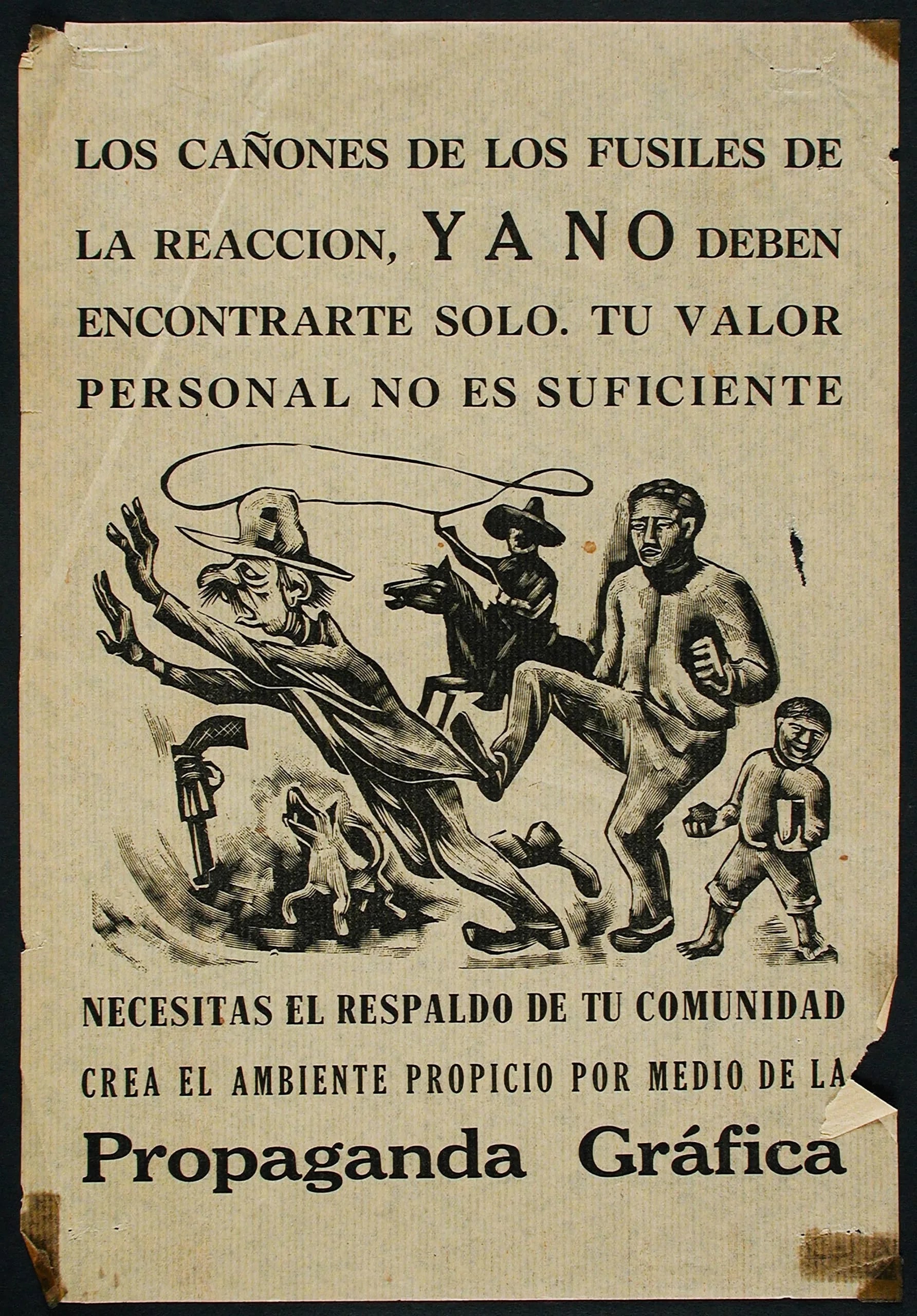 Los cañones de los fusiles de la reacción, ya no deben encontrarte solo (The Barrels of the Reaction’s Guns Should No Longer Find You Alone)