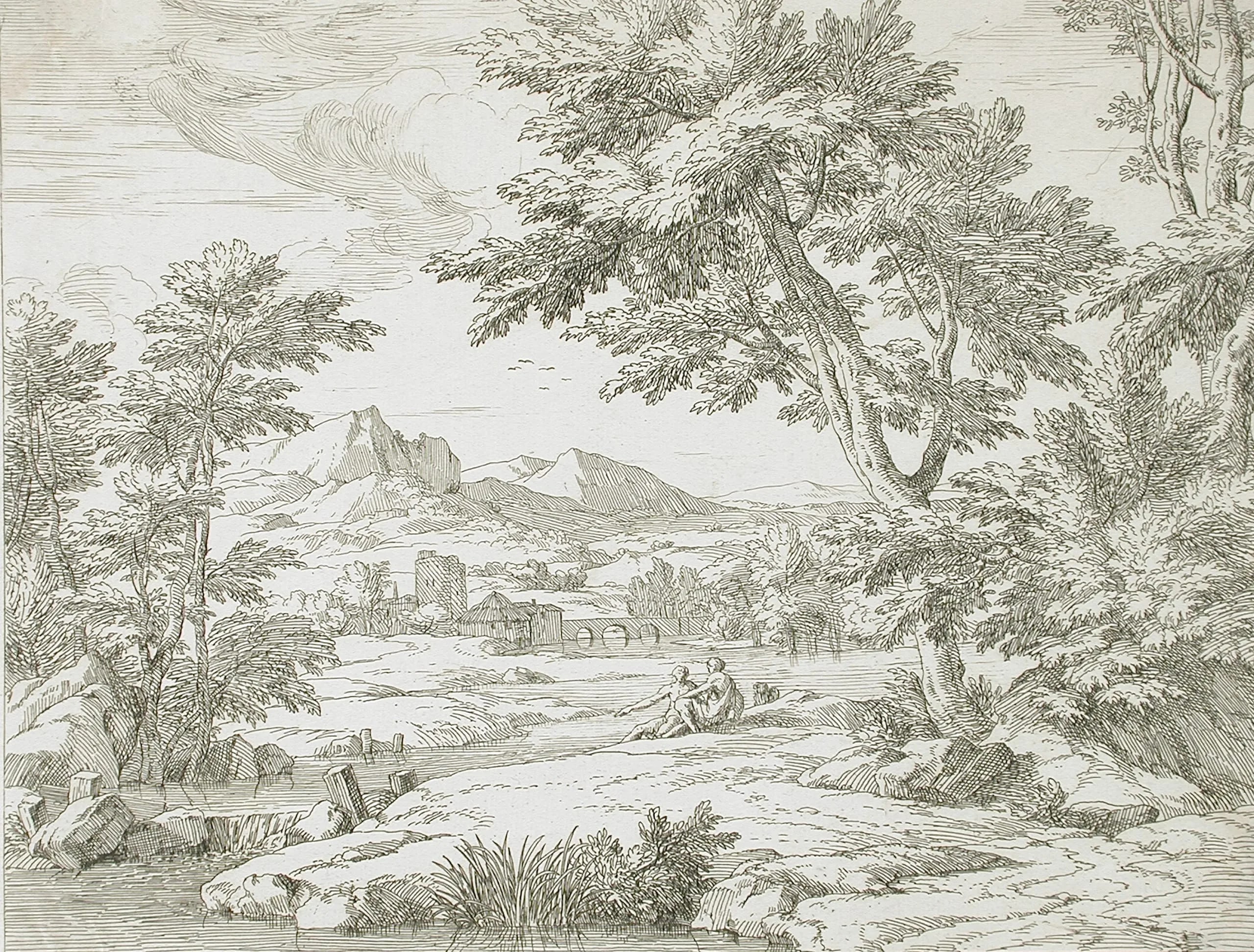 Landscape with Bridge with Three Arches