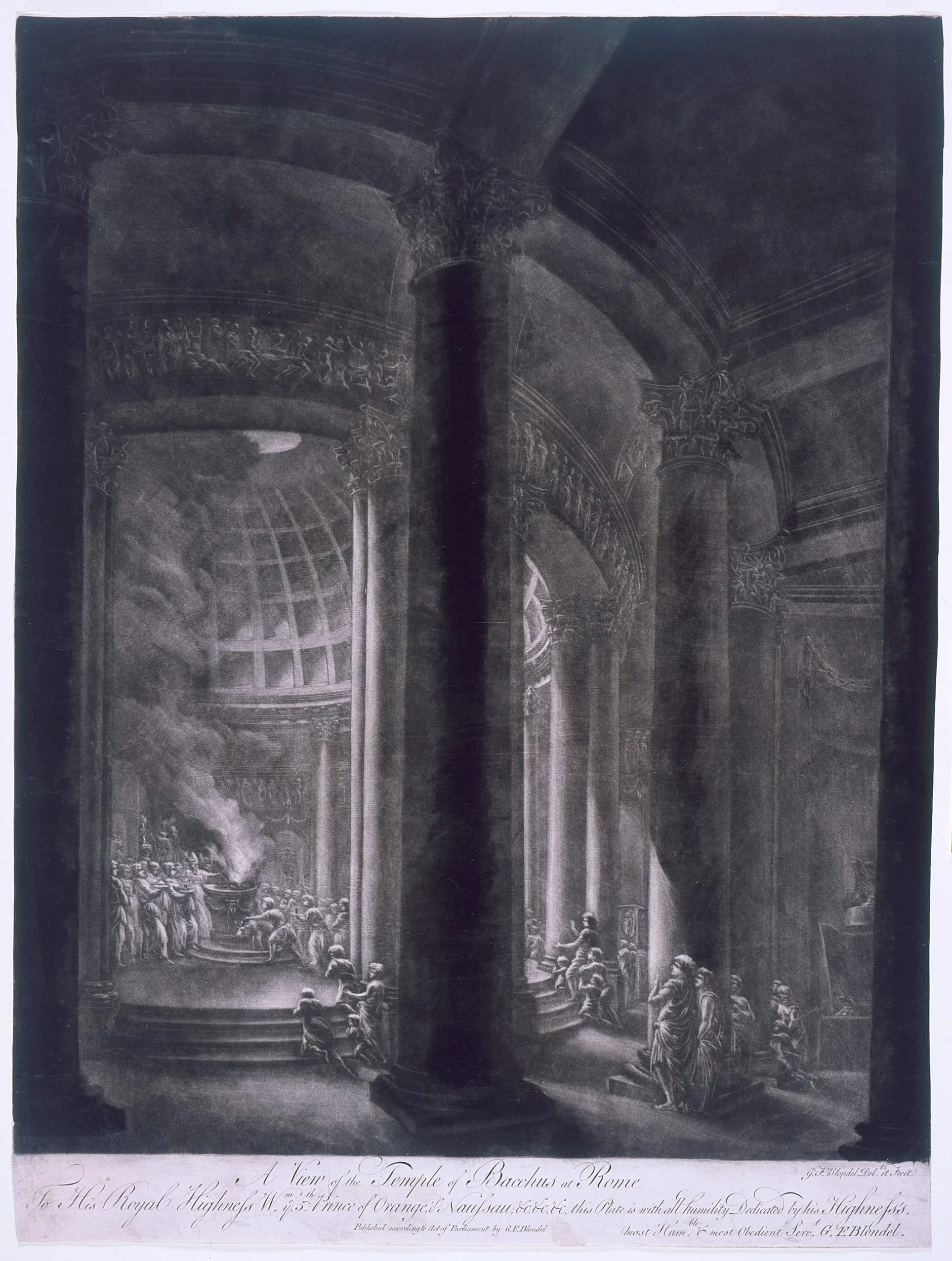 A View of the Temple of Bacchus at Rome