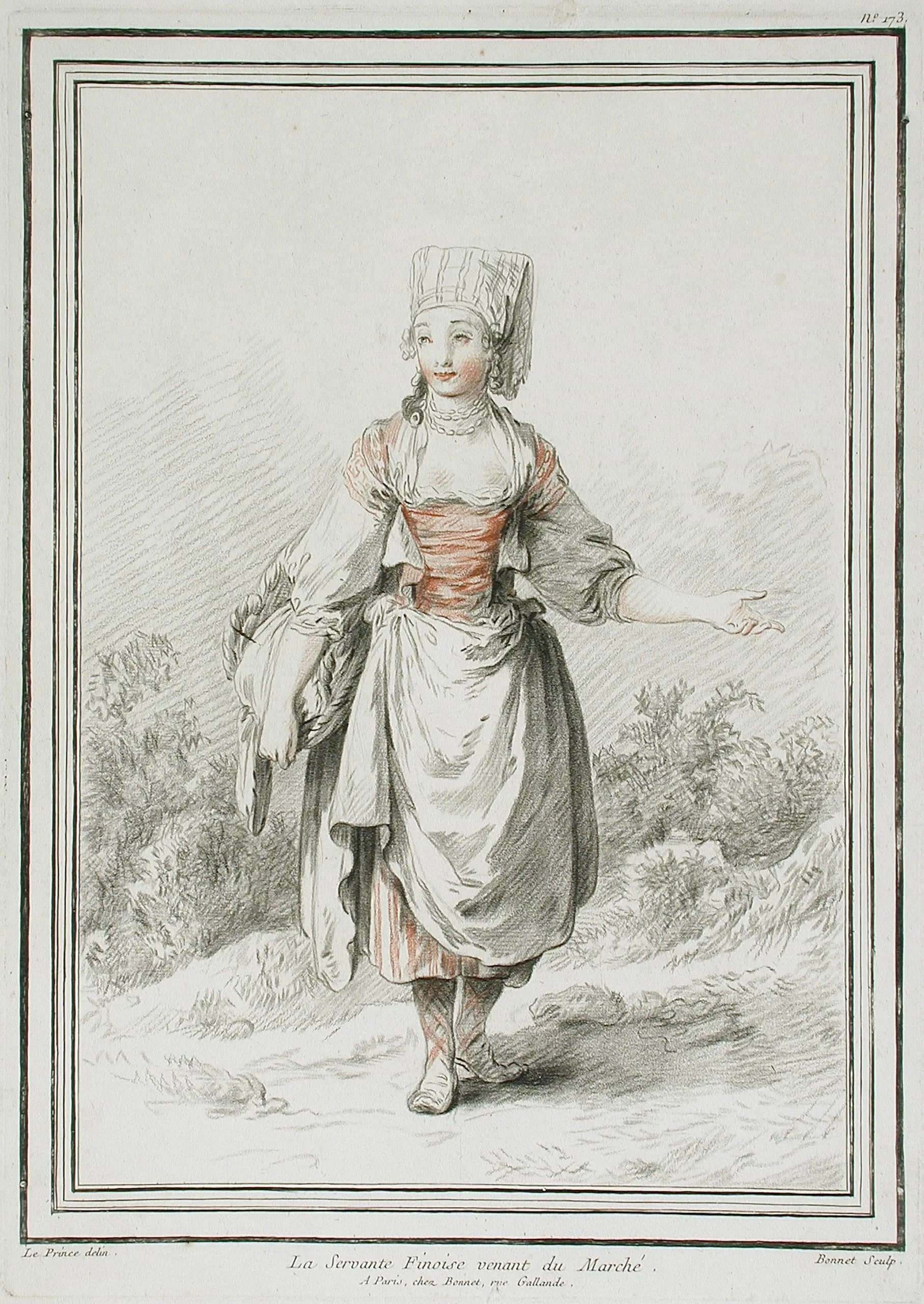 Finnish Servant Coming From the Market