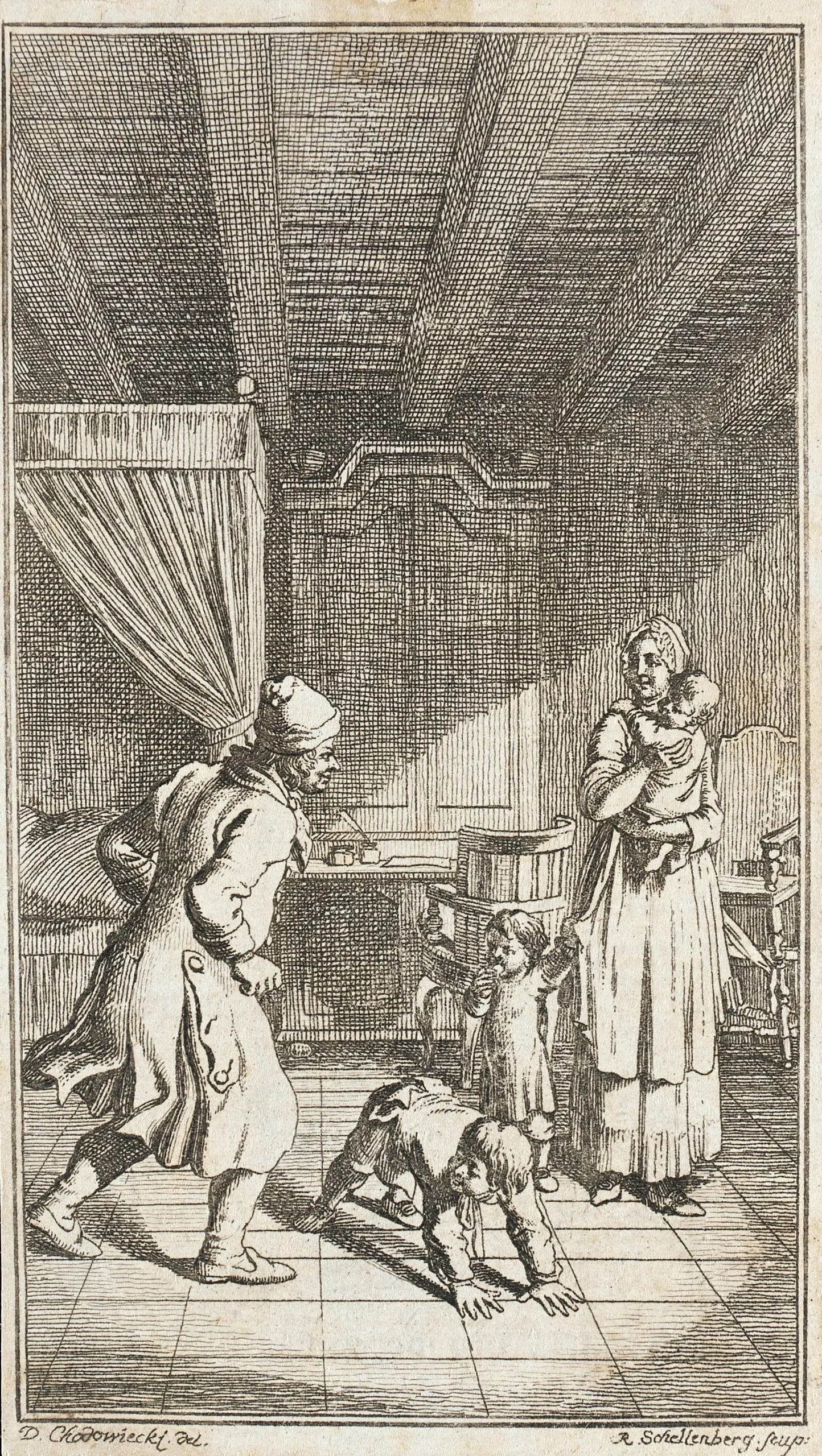 Illustration for Mathias Claudius' 'Asmus Omnia sua secum Portans'