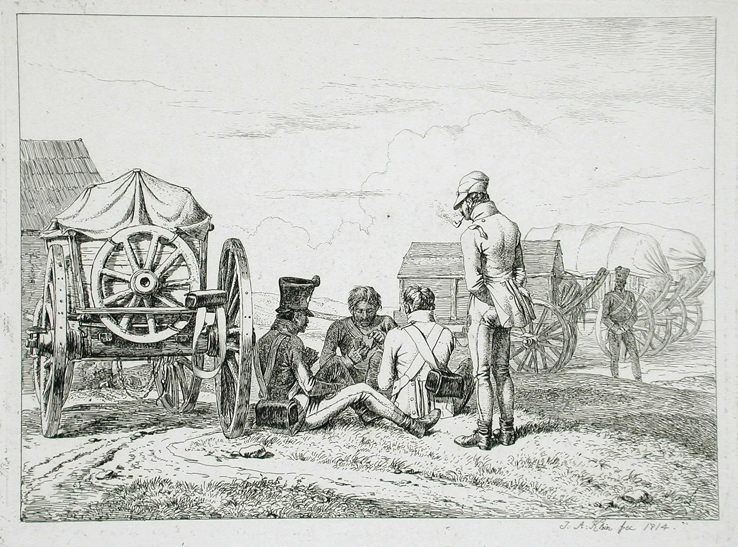 Soldiers Playing Cards