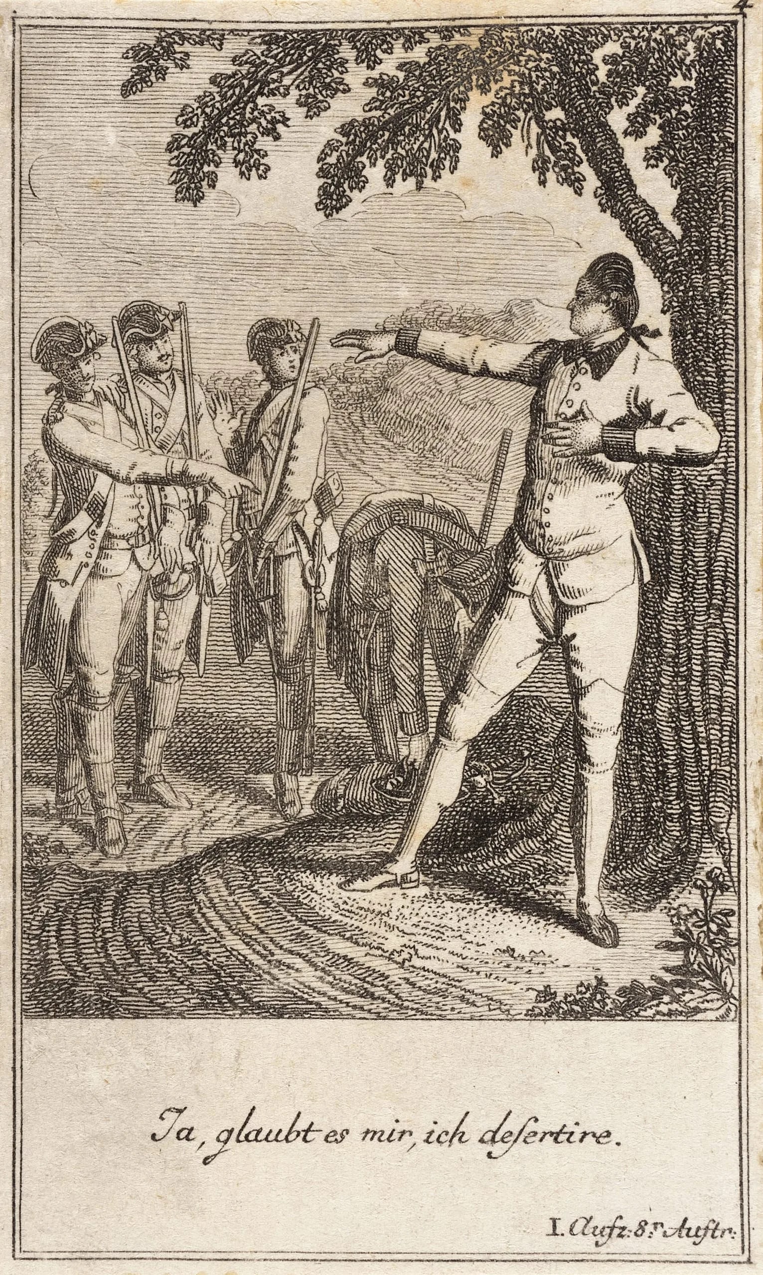 Plate 4 from The Deserter by Sedaine