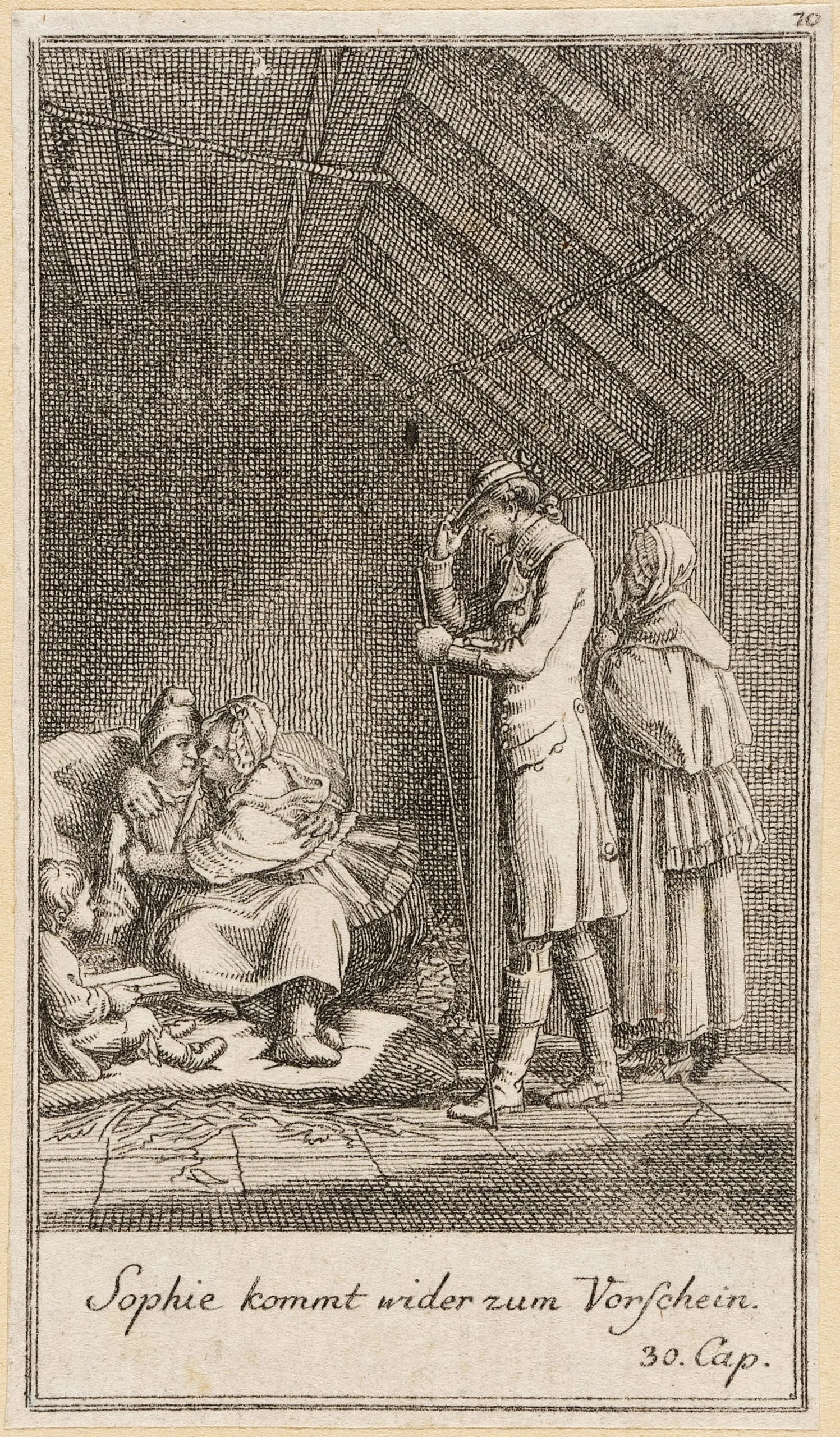 Plate 10 for Oliver Goldsmith's 'The Vicar of Wakefield'