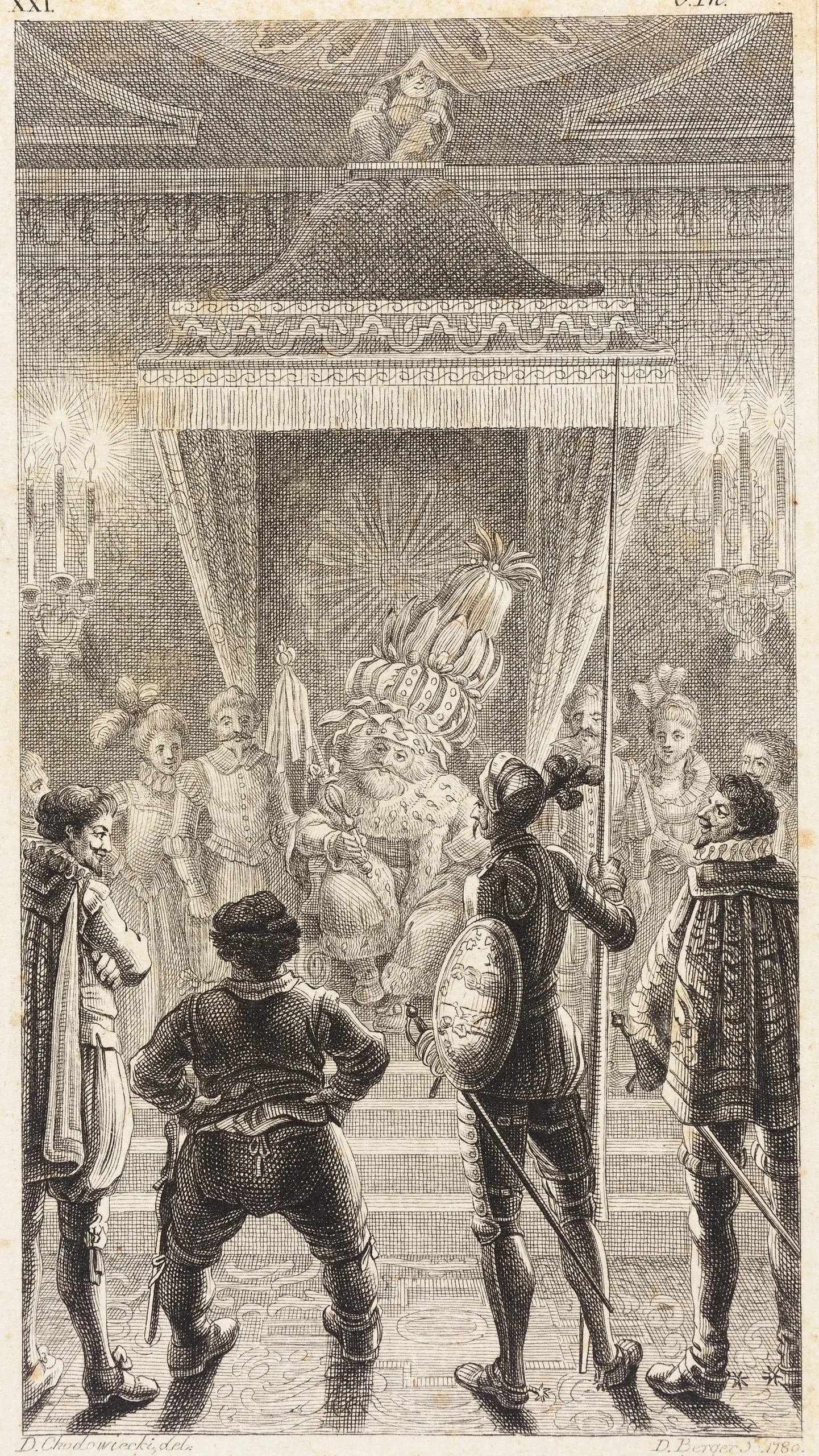 Plate XXI from Life and Adventures of the Knight Don Quixote de la Mancha