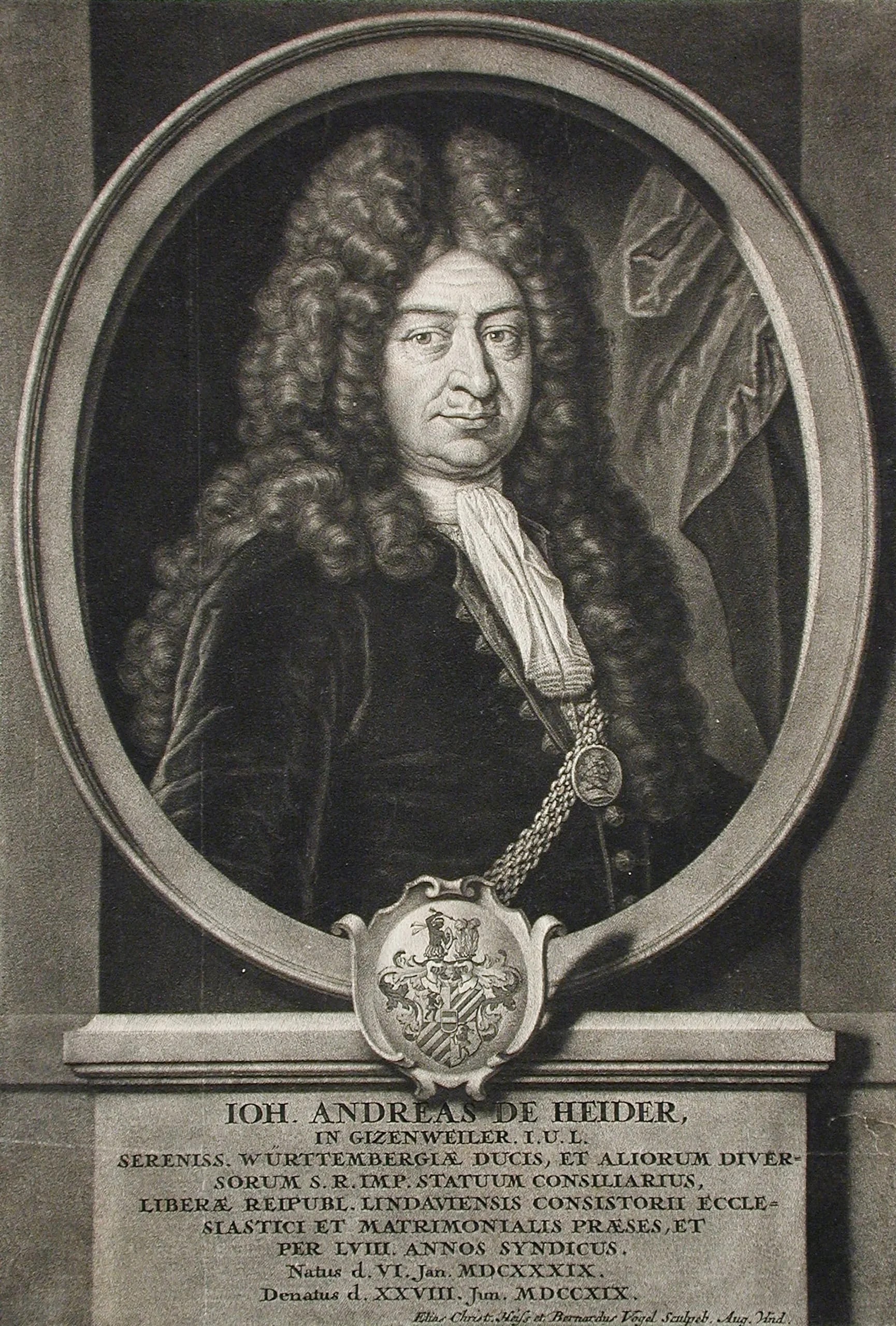 Johannes Andreas de Heider, Lawyer at Lindau
