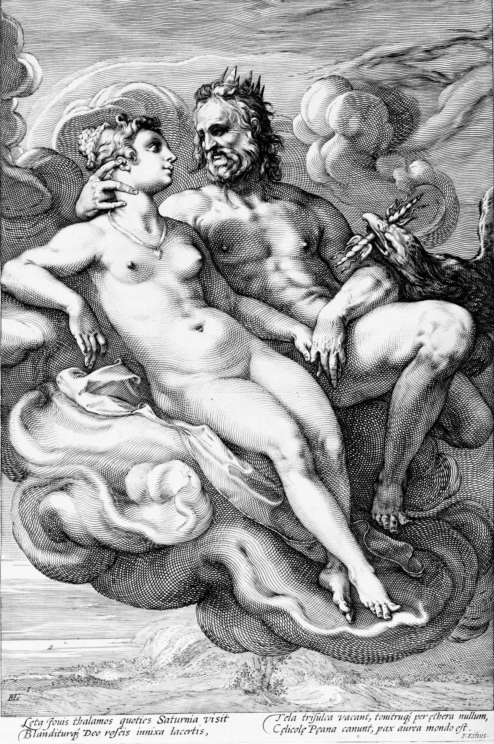 Jupiter and Juno Seated in the Clouds