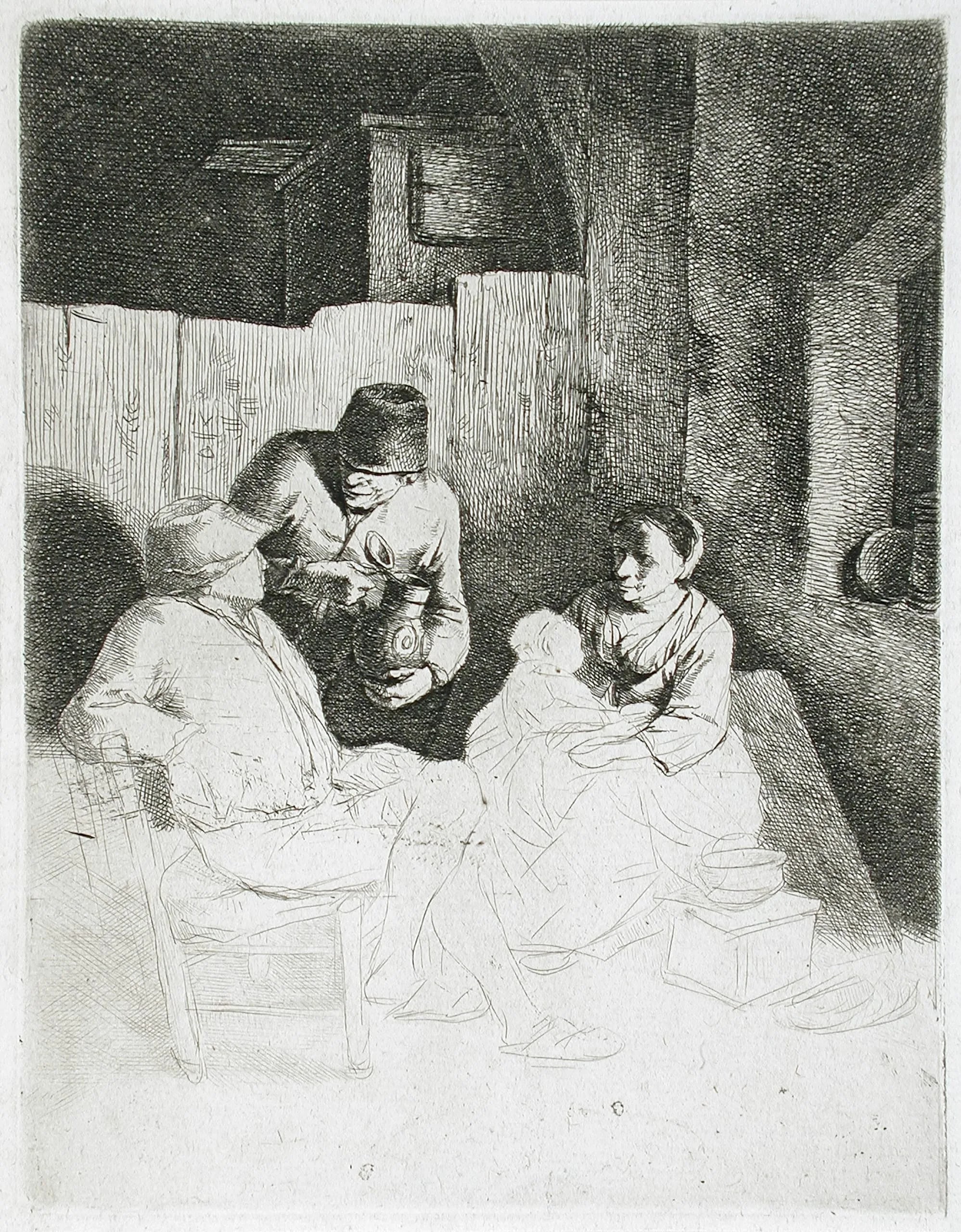 The Mother Seated in an Inn