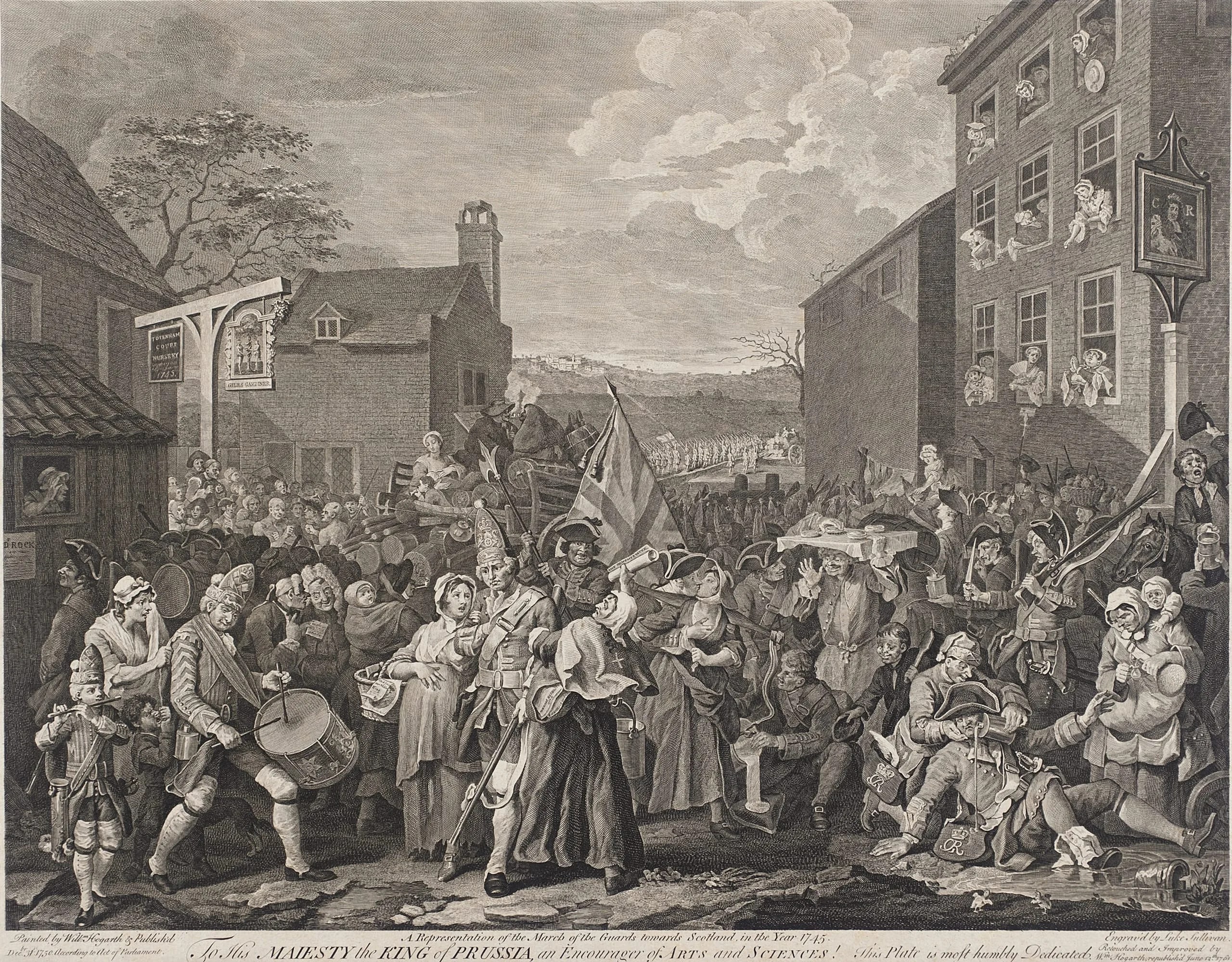 A Representation of the March of the Guard Towards Scotland in the Year 1745