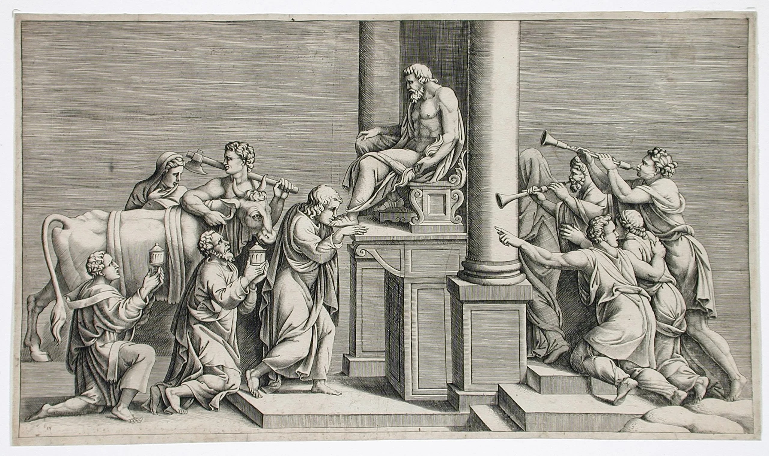 Sacrifice of a Bull to a Statue of Jupiter