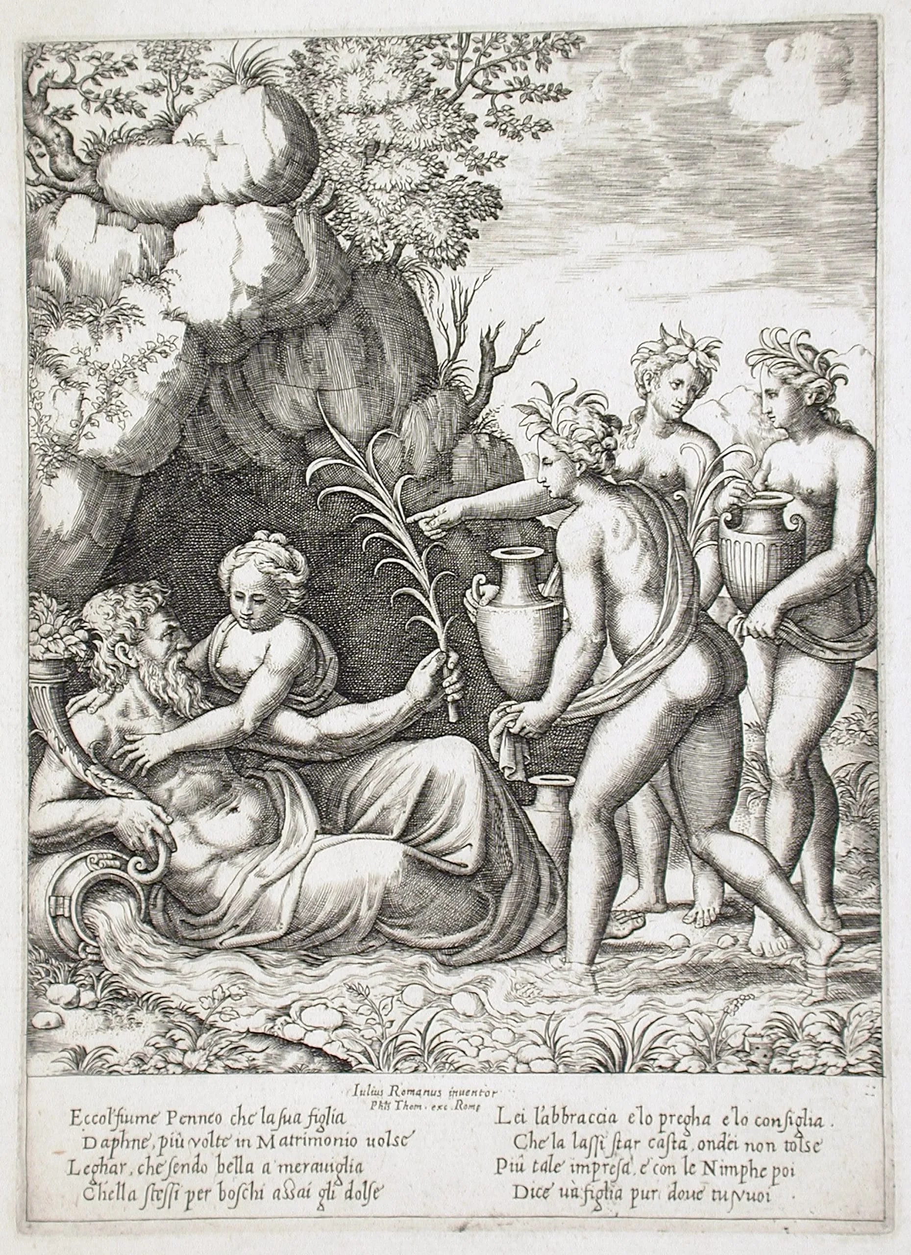 Daphne Embracing Her Father, the Rivergod Peneus