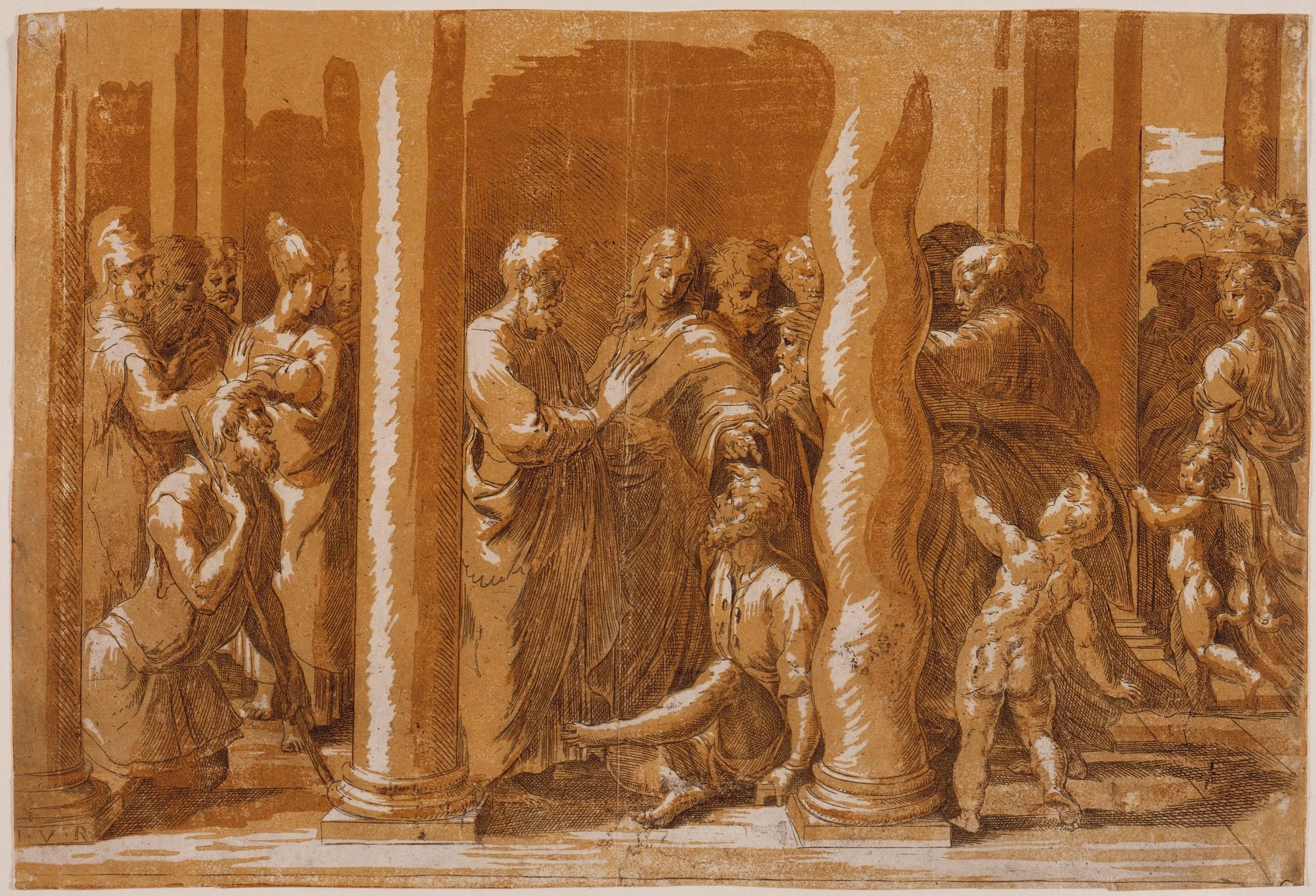 Saint Peter and Saint John Healing the Lame Man at the Beautiful Gate
