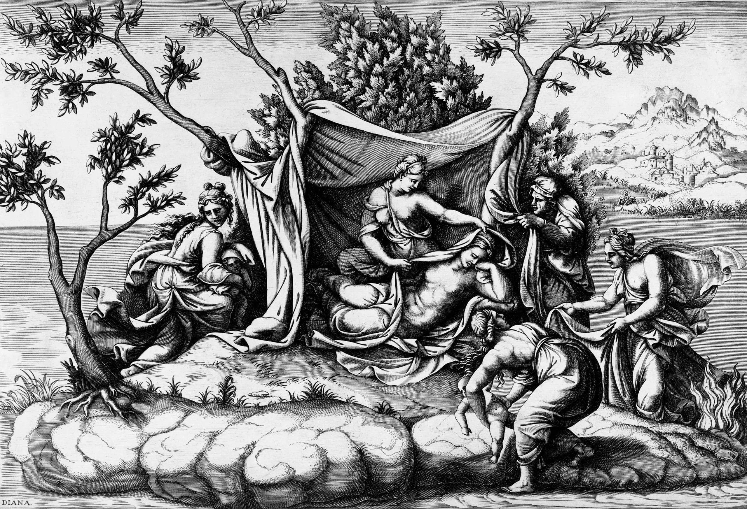 The Birth of Apollo and Diana
