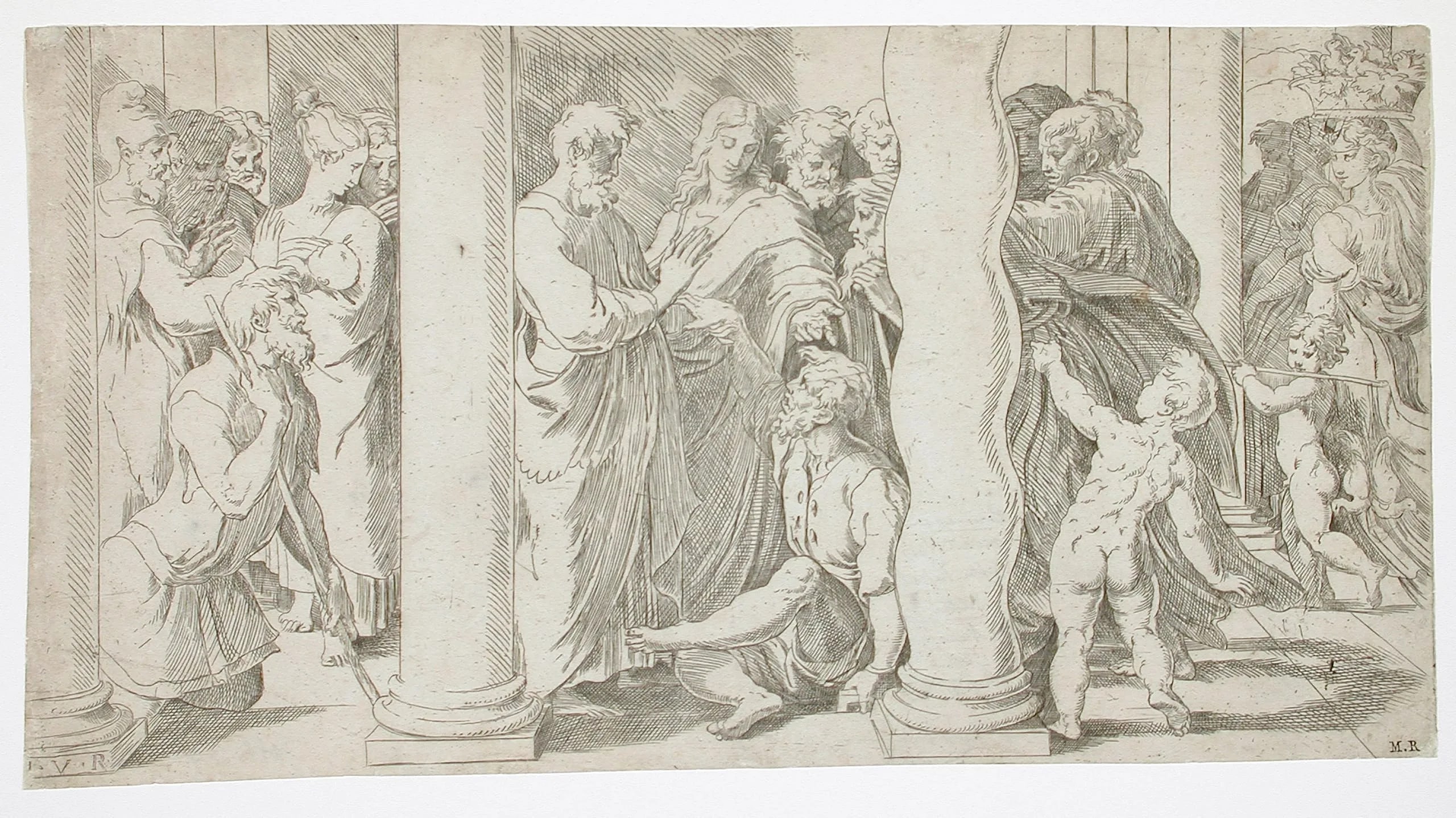 Saint Peter and Saint John Healing the Lame Man at the Beautiful Gate