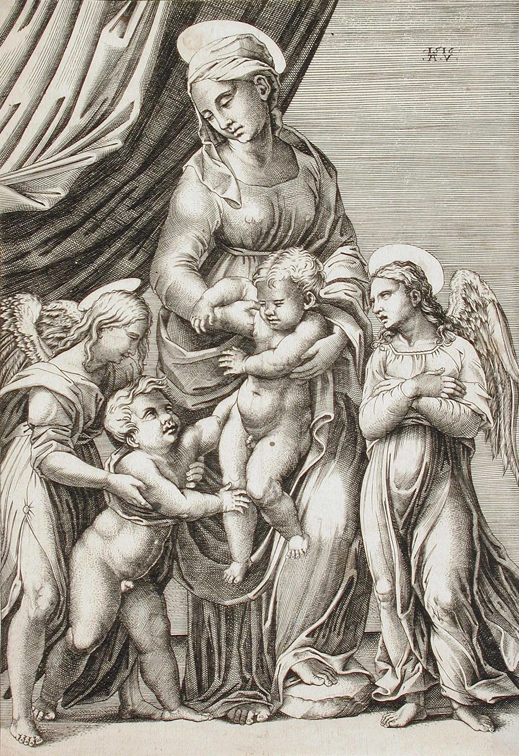 Virgin and Child with Angels
