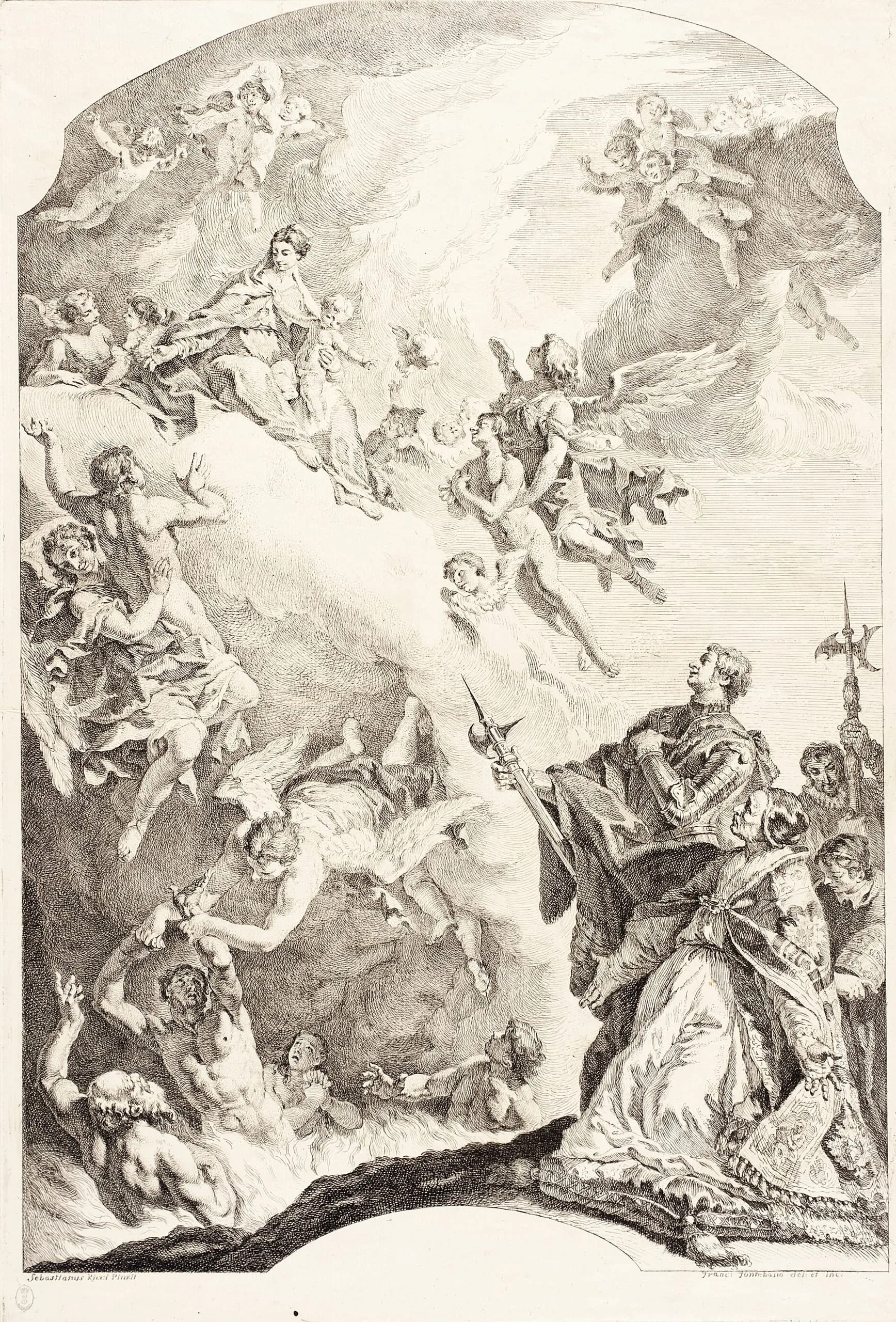Pope Gregory the Great and Saint Vitale Interceding for the Souls in Purgatory