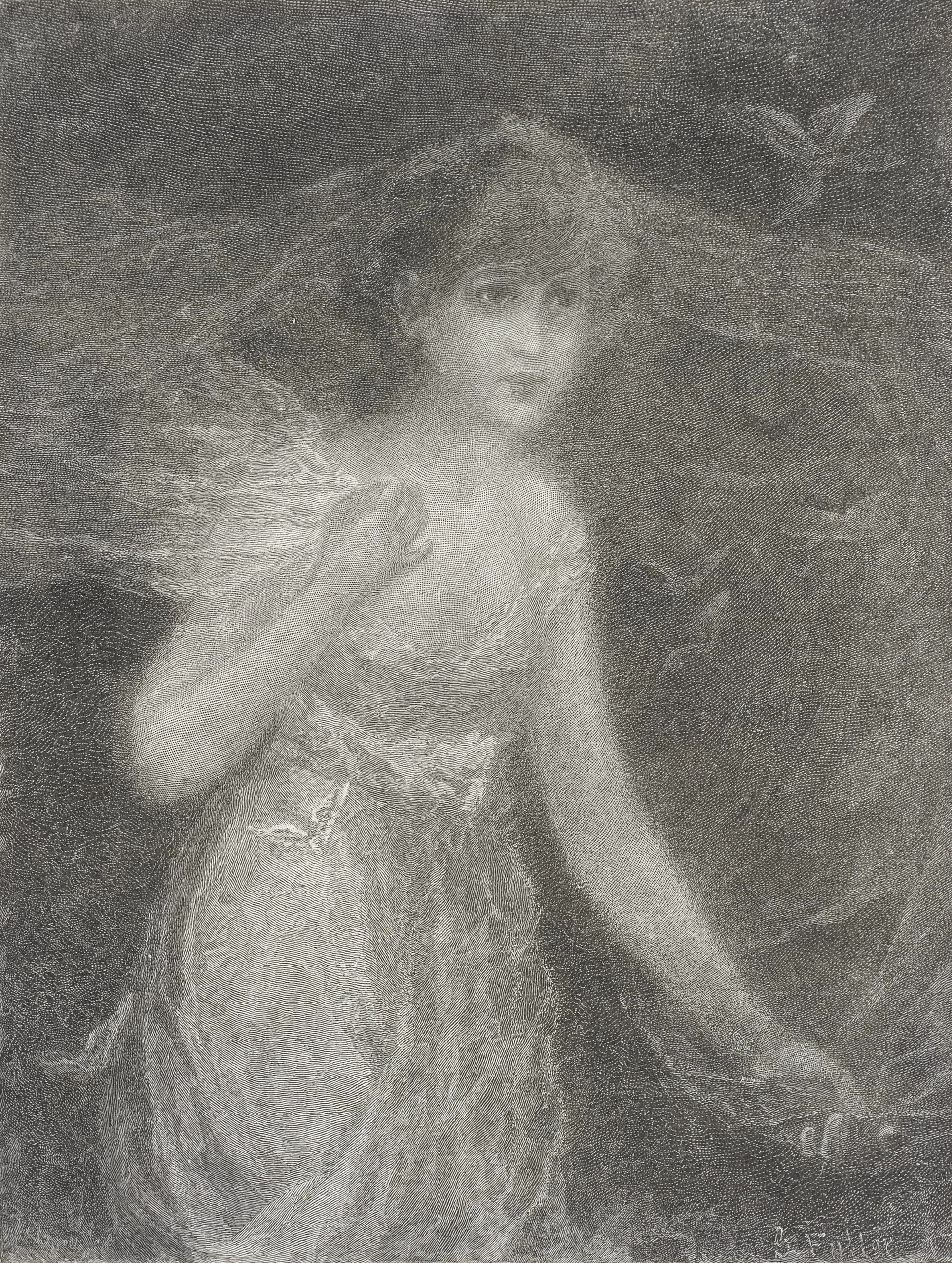 Young Girl Holding Veil