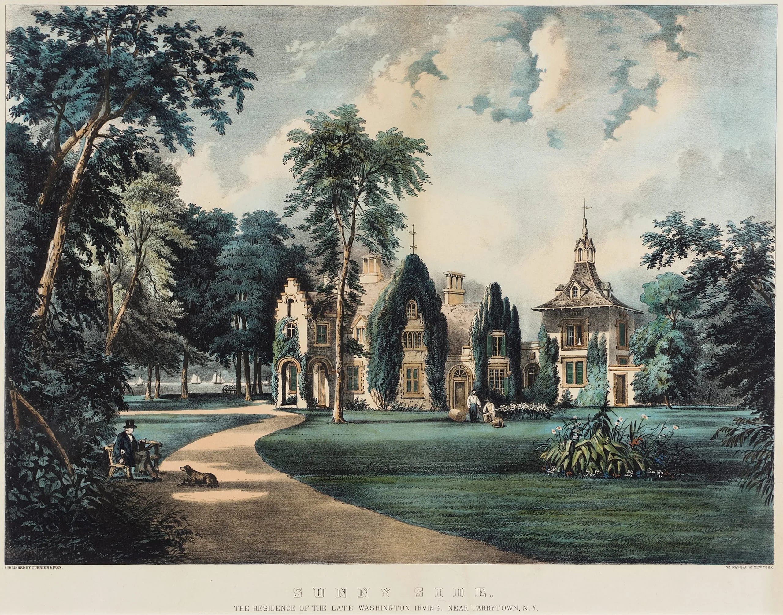 Sunny Side, the Residence of the late Washington Irving
