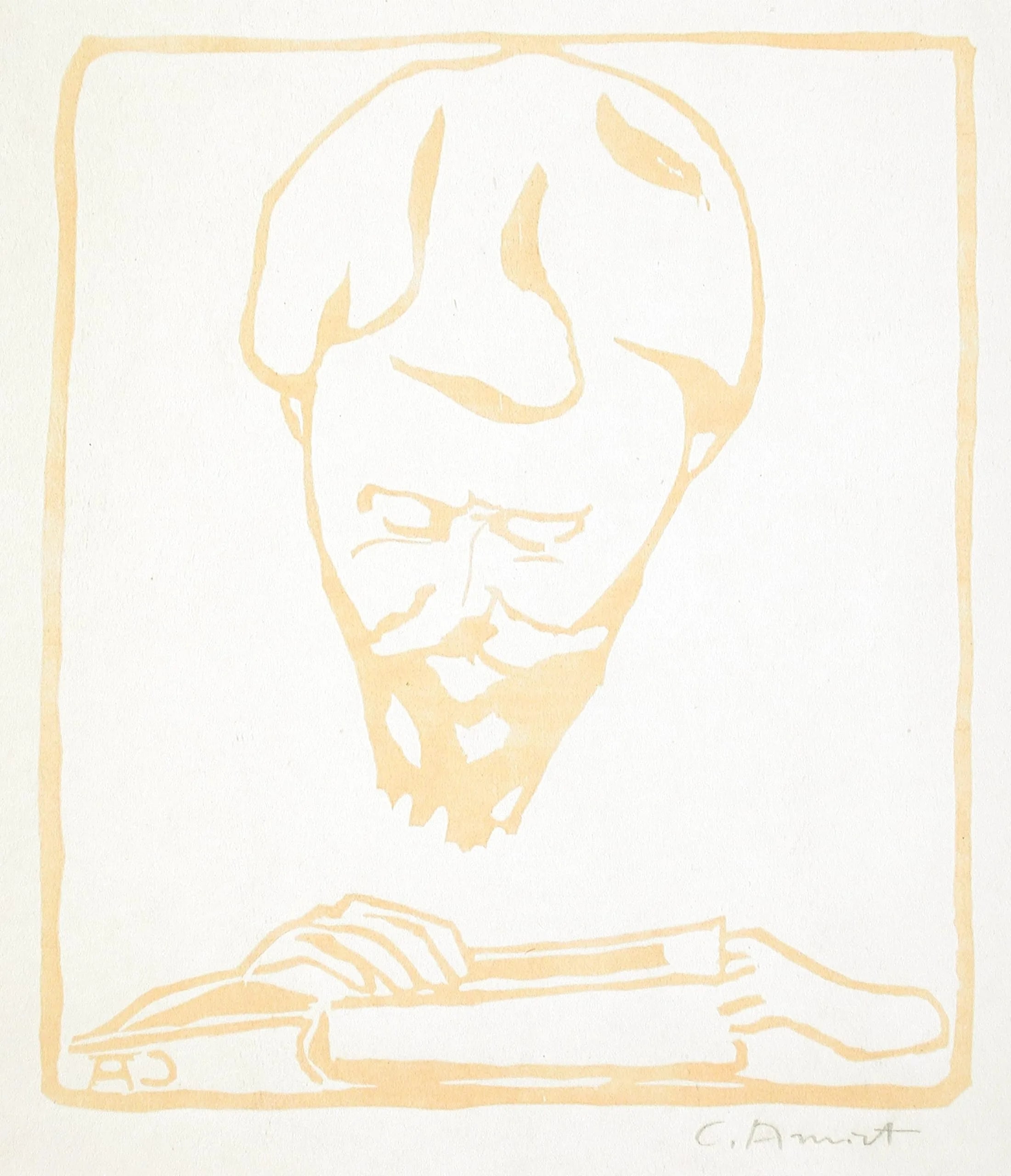 Giovanni Giacometti reading