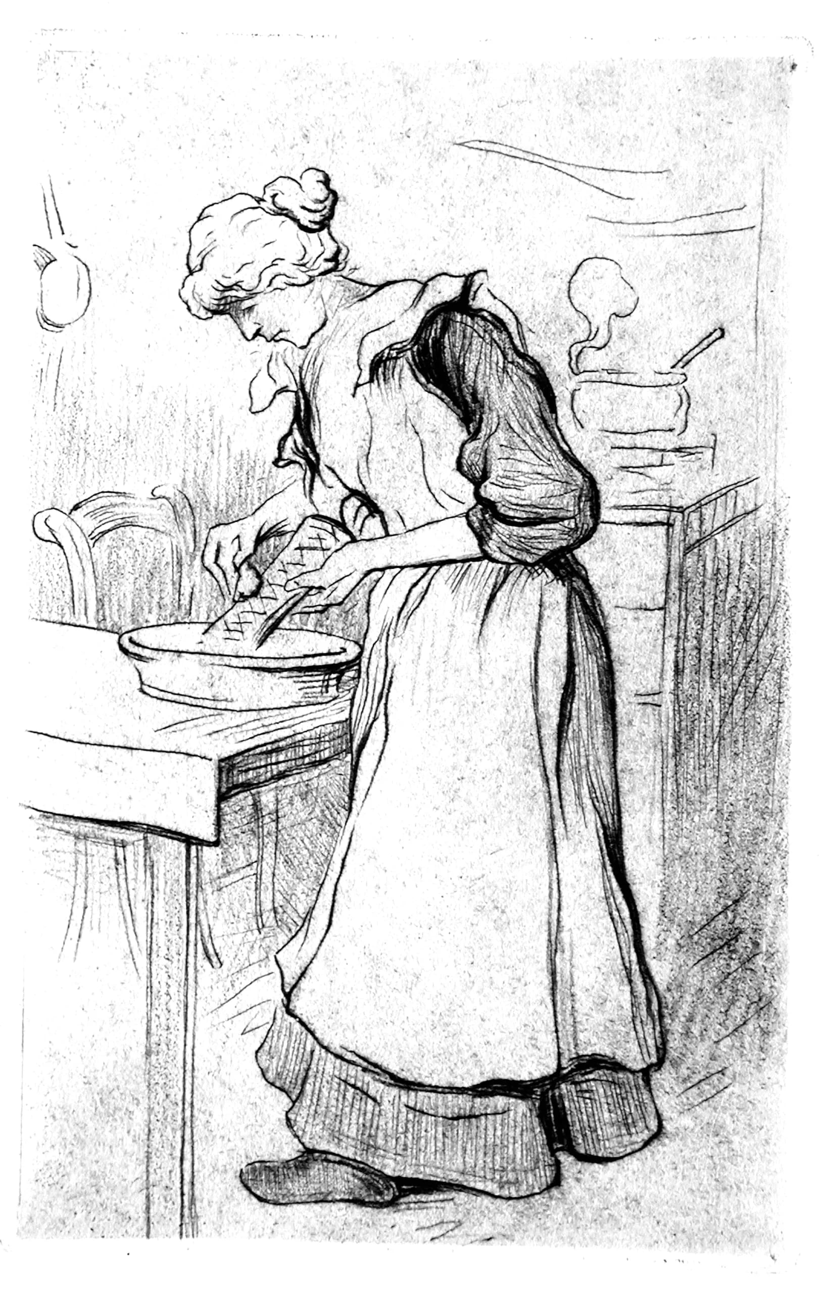 In the kitchen