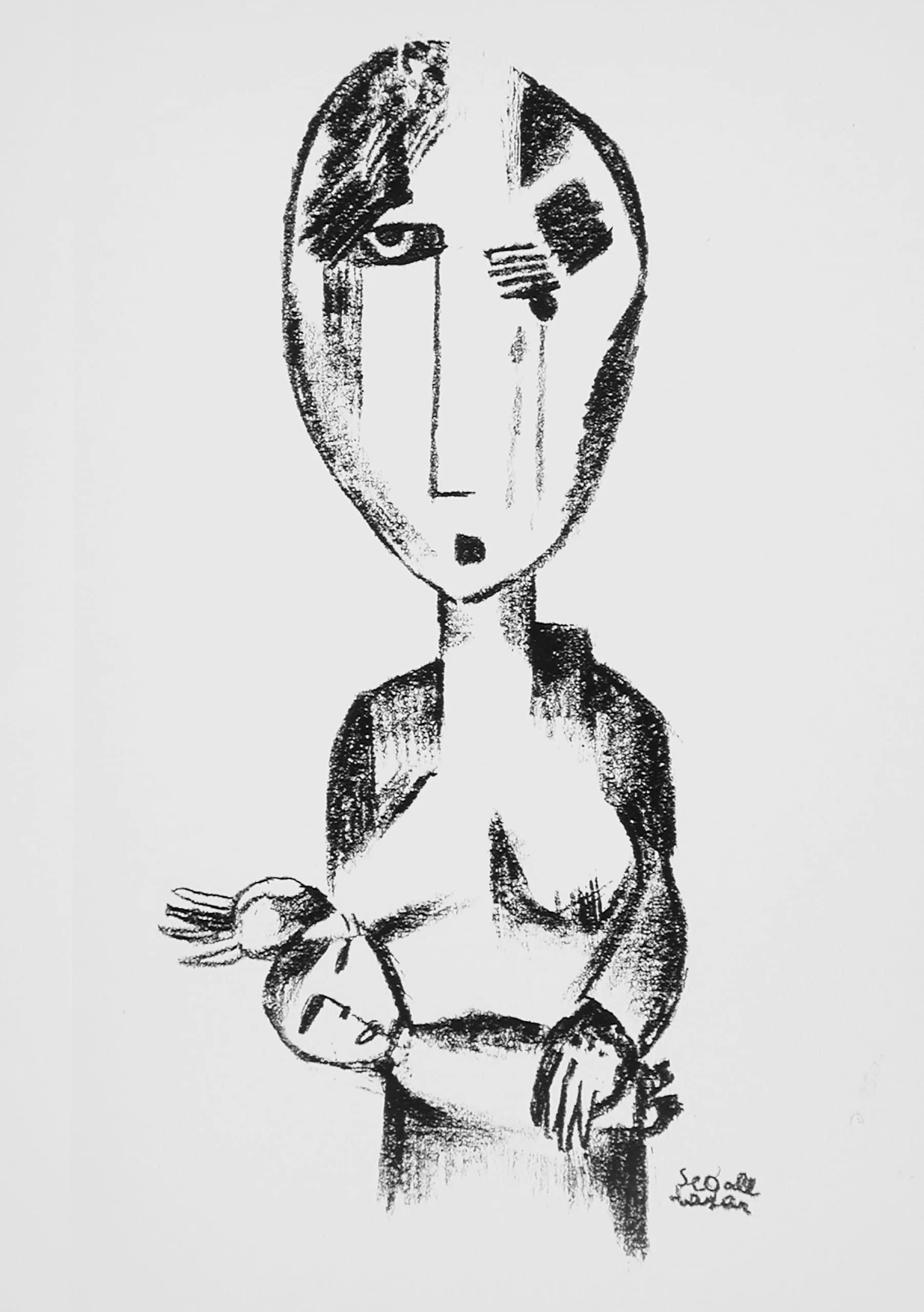 Widow and child