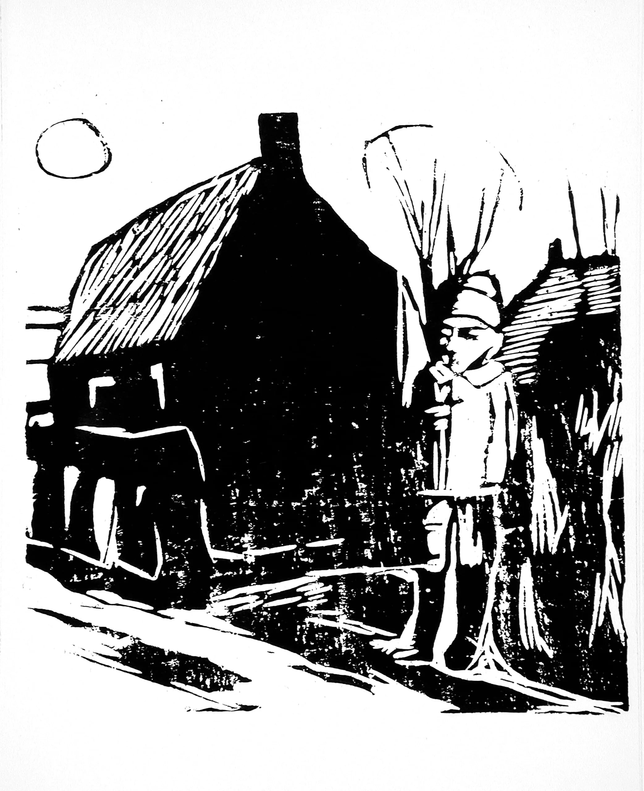 Boy in moonlight