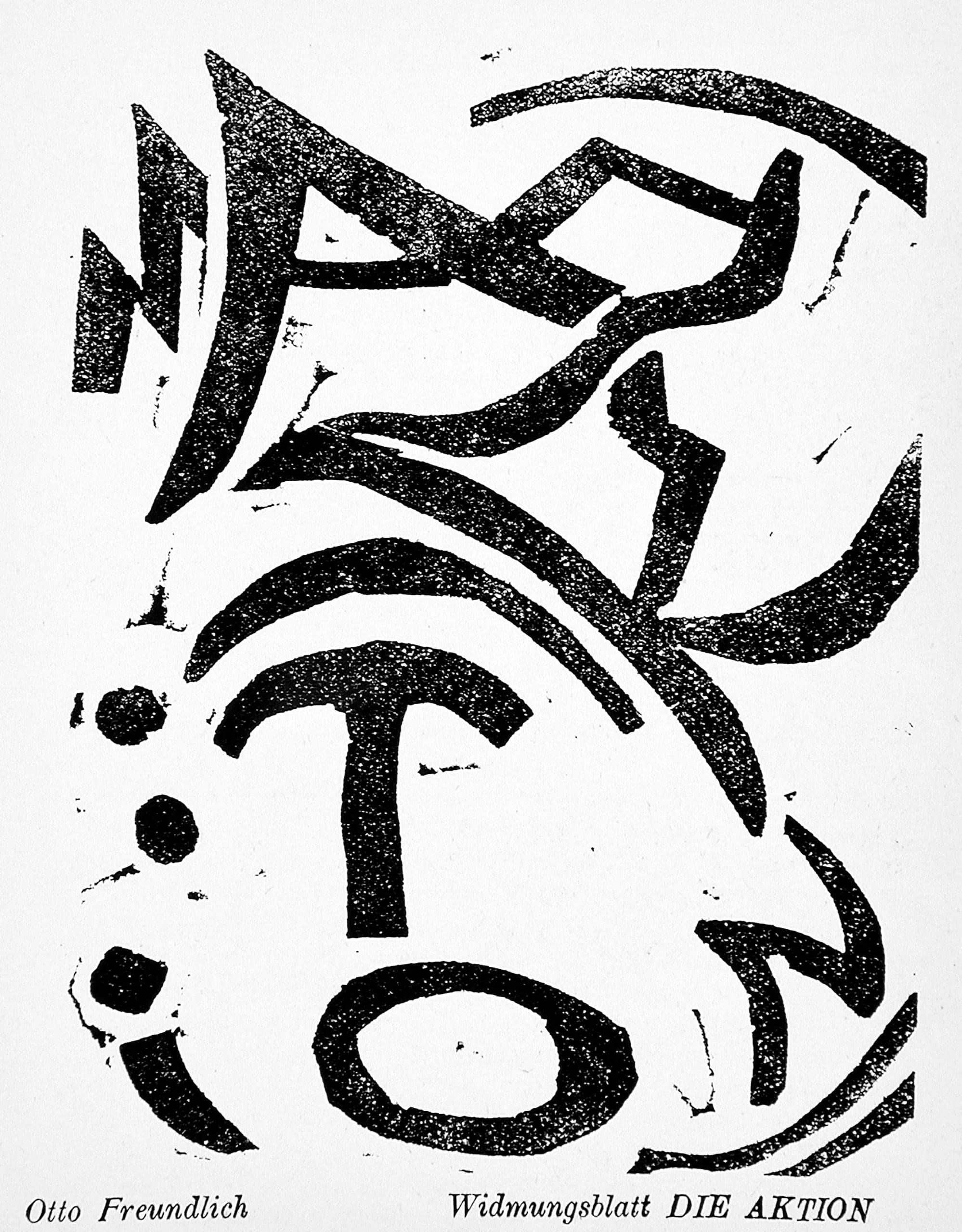 Dedication page for Die Aktion