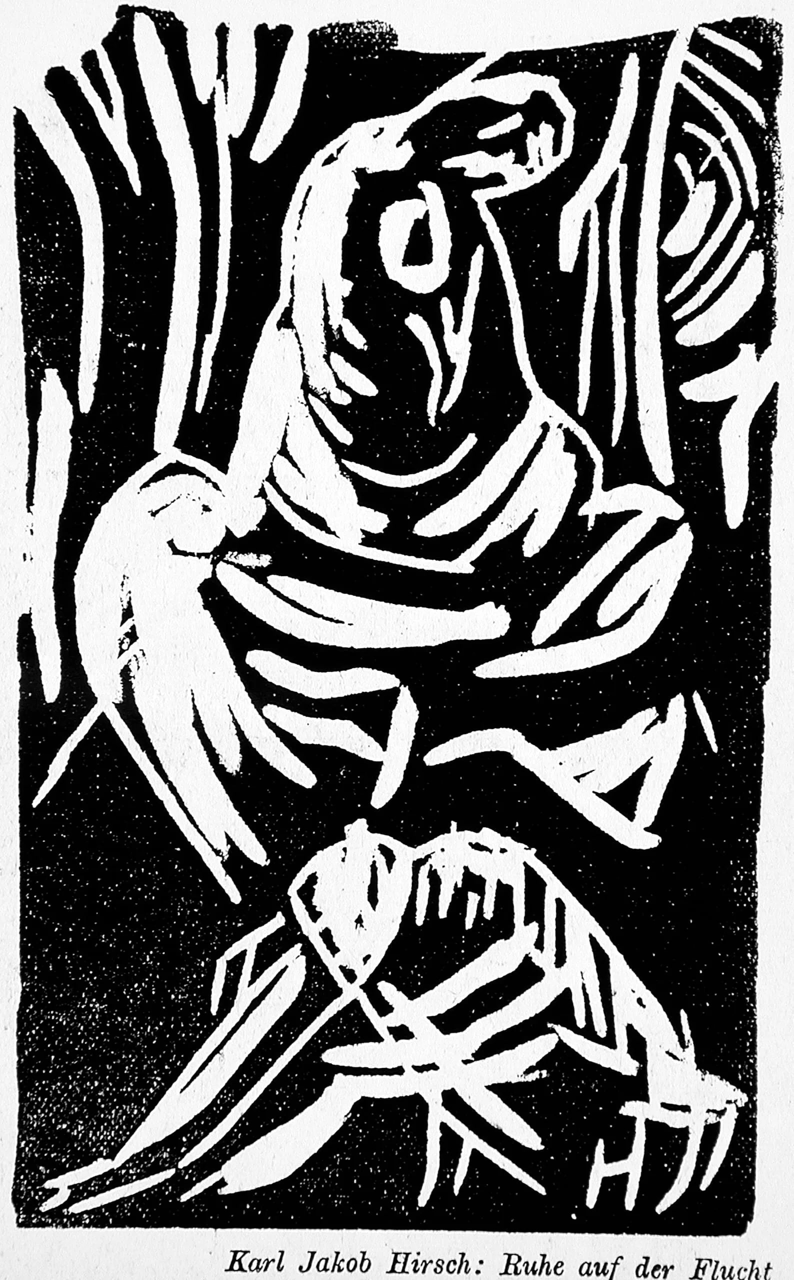 Rest on the flight to Egypt