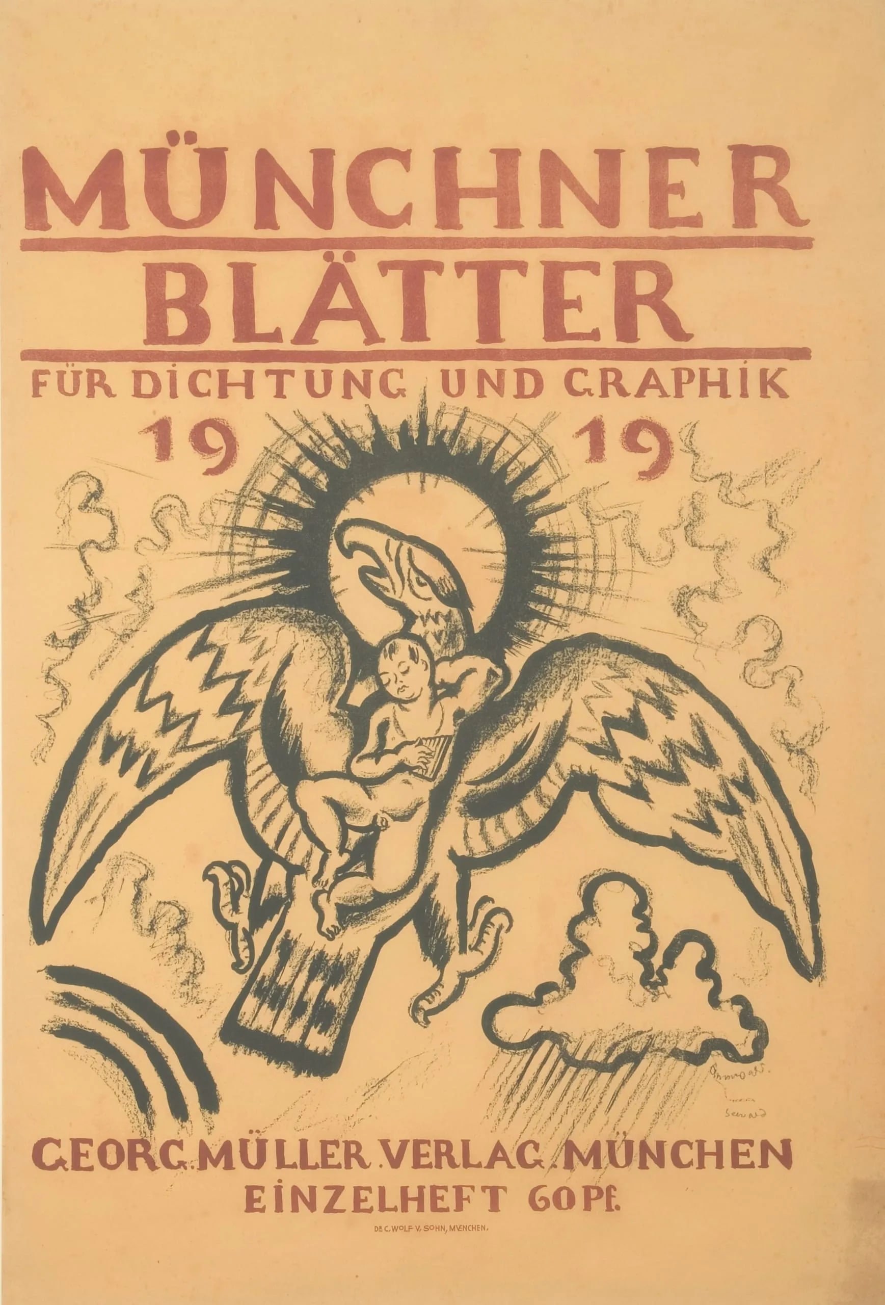 Munich magazines for poetry and graphic art 1919