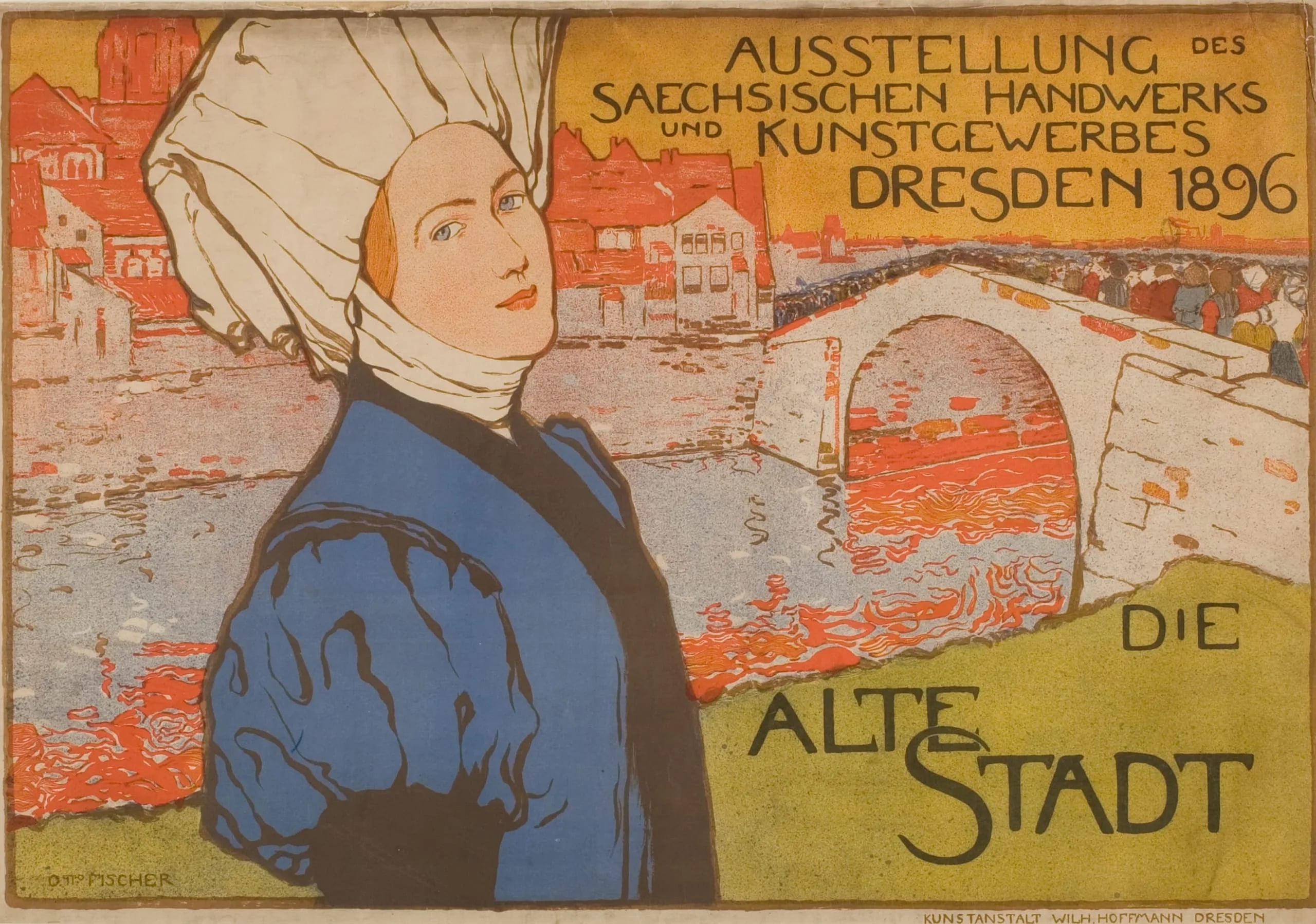 Exhibition of Saxonian arts and crafts "The Old Town" Dresden 1896