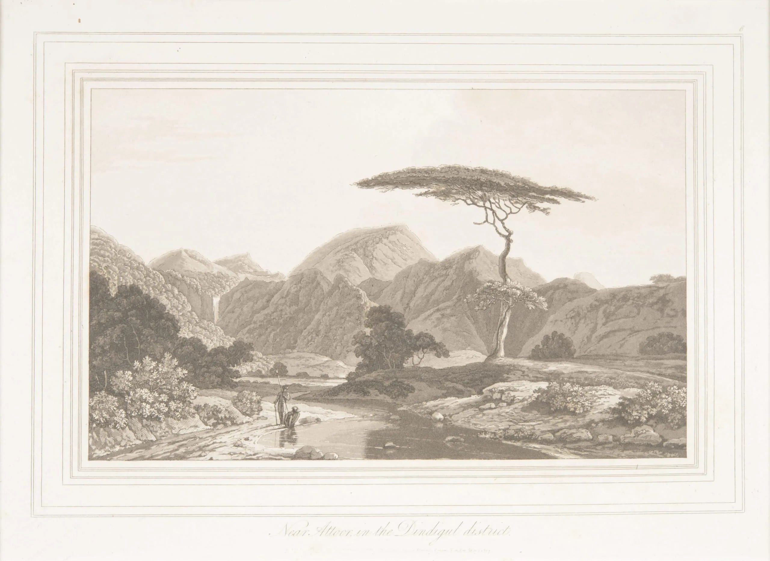 Near Attoor [Attur], in the Dindigul District from 'Oriental Scenery, Quarto Prints'