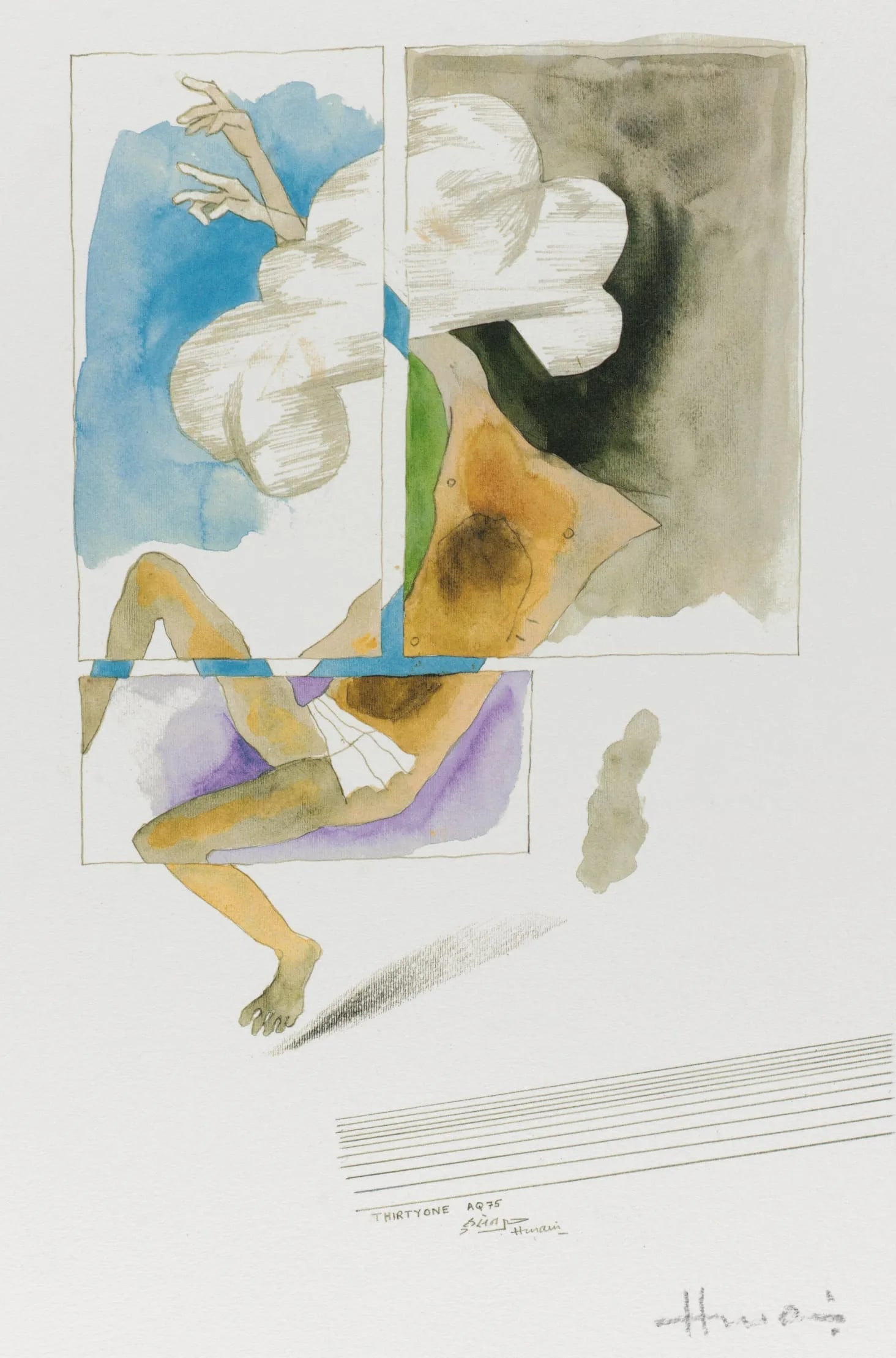 Thirty-One: And White Cloud, Folio from the Passage into Human Space Series