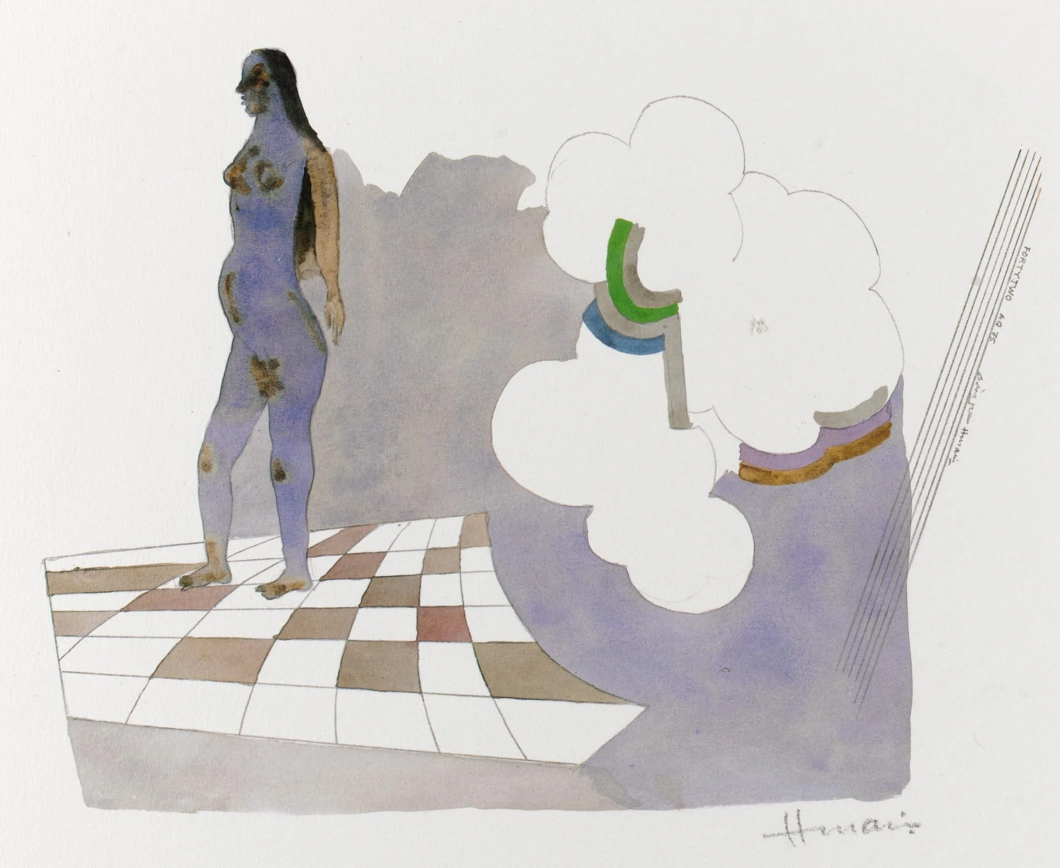 Forty-Two: On the Chess Board, Folio from the Passage into Human Space Series