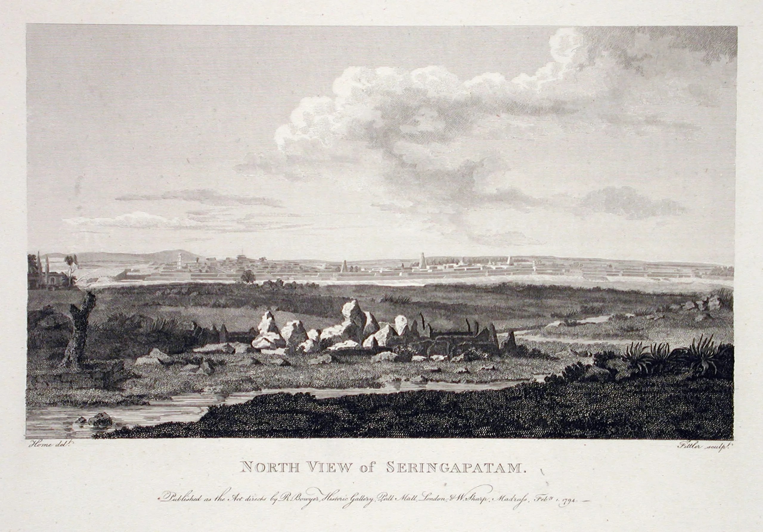 North View of Seringapatam, From Select Views in Mysore, The Country of Tippoo Sultan