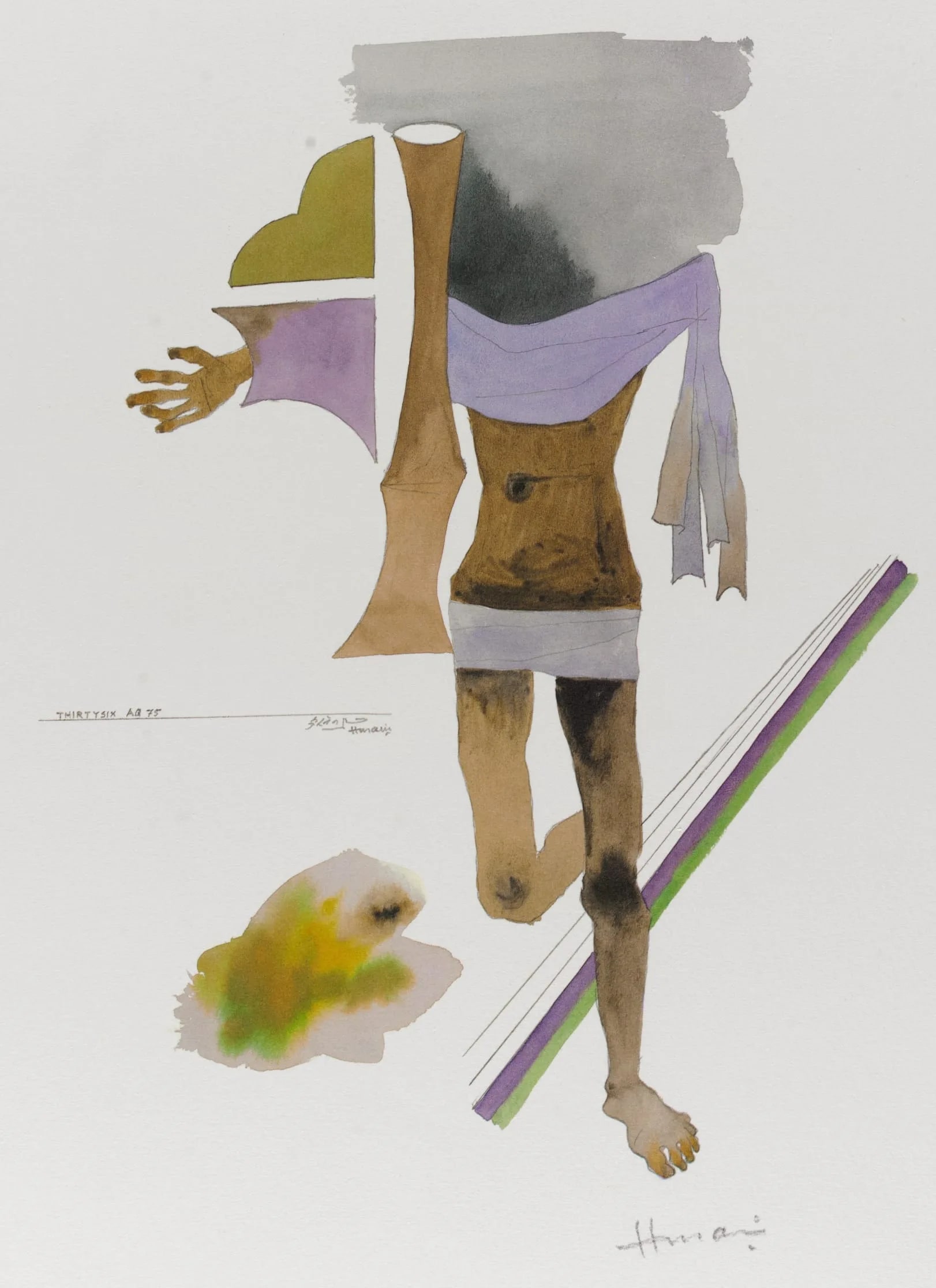 Thirty-Six: Gandhi, Folio from the Passage into Human Space Series
