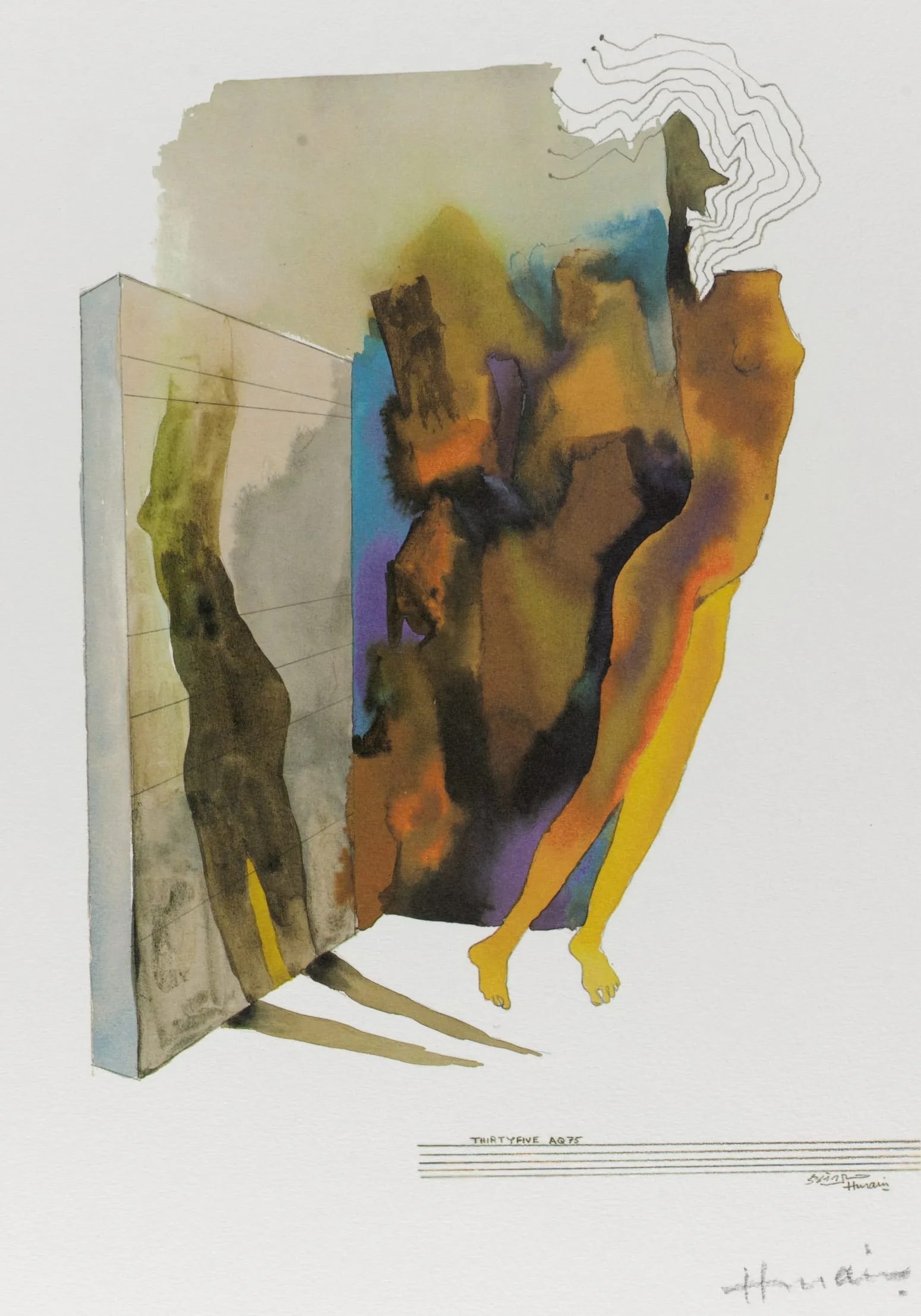 Thirty-Five: Shadow on the Wall, Folio from the Passage into Human Space Series