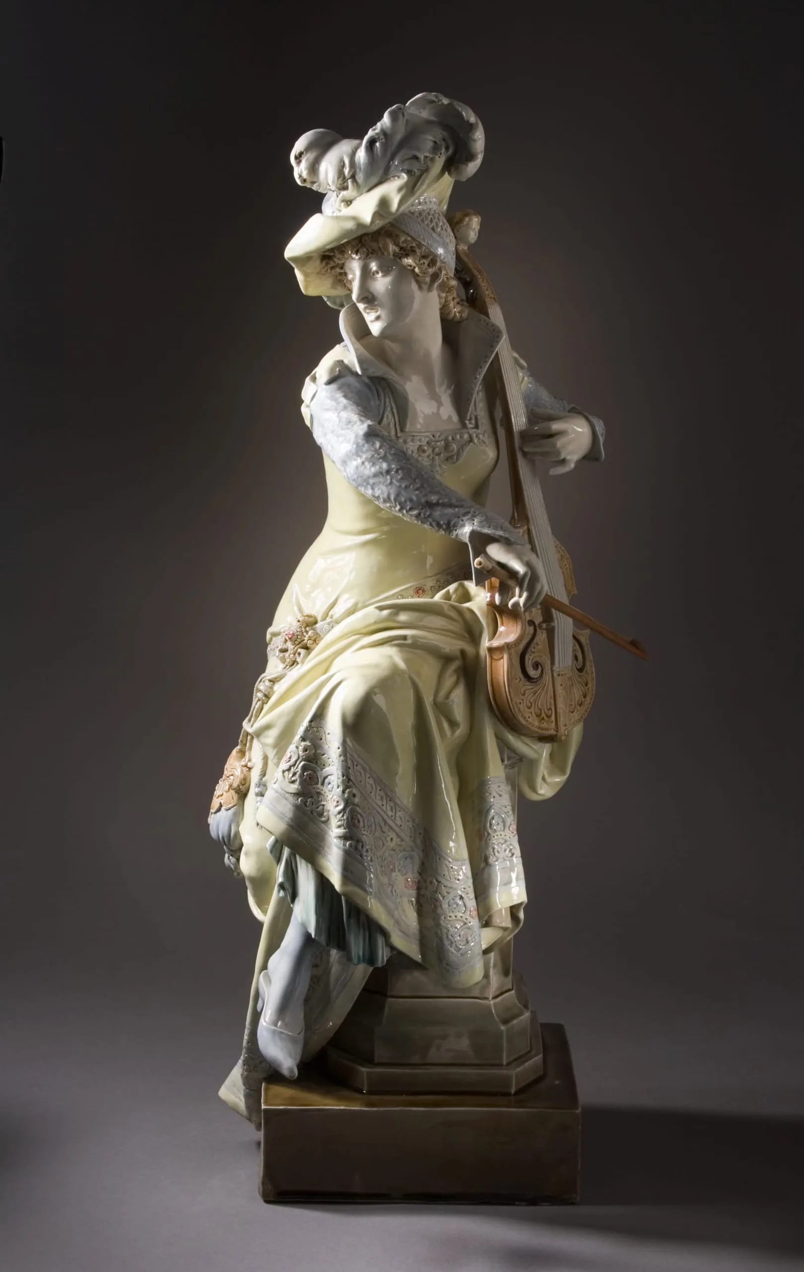 Woman Playing a 'Viola da Gamba'