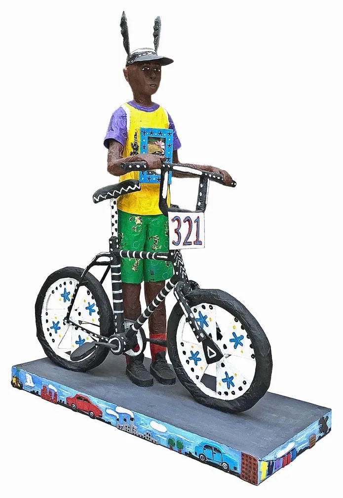 Boy with Bike