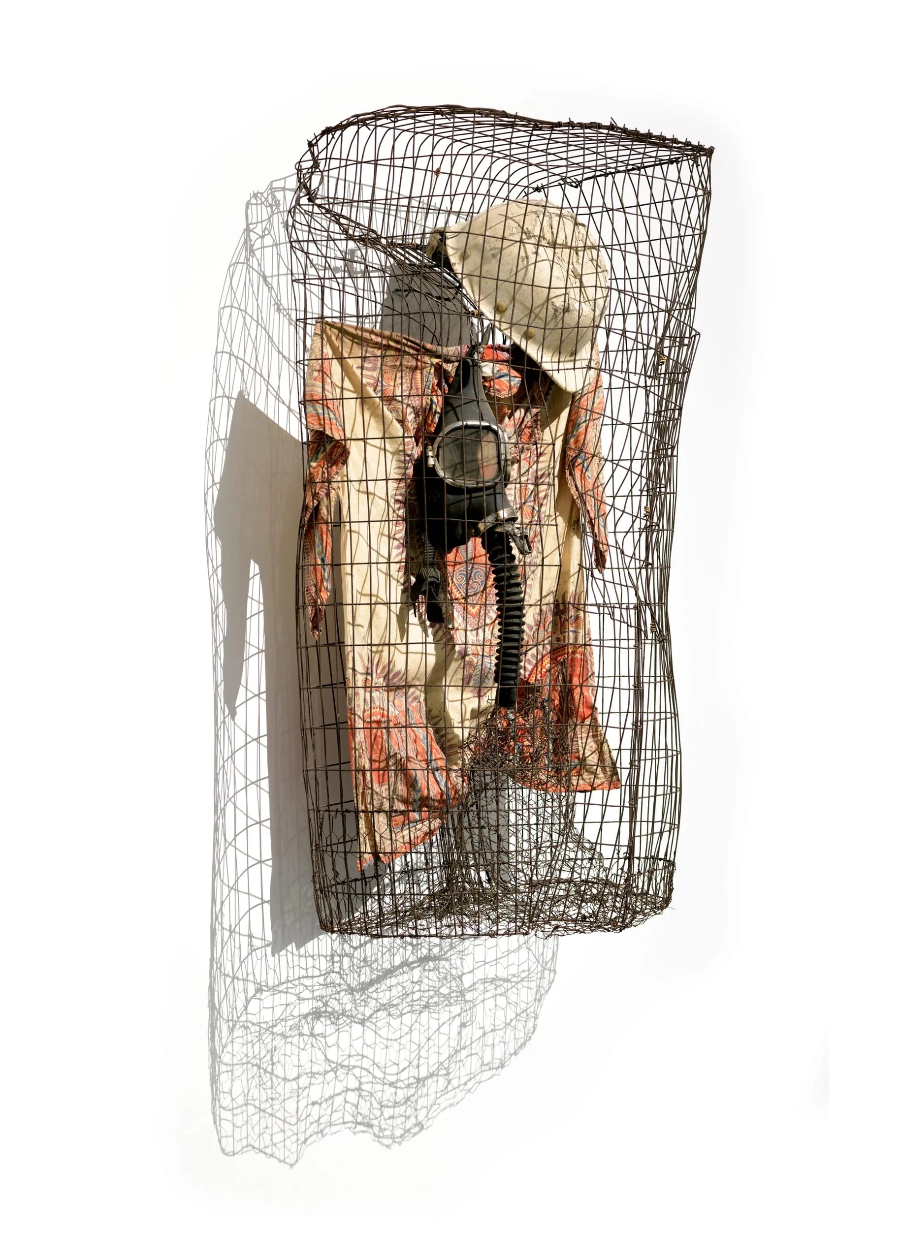 African in a Cage Gasping for Air