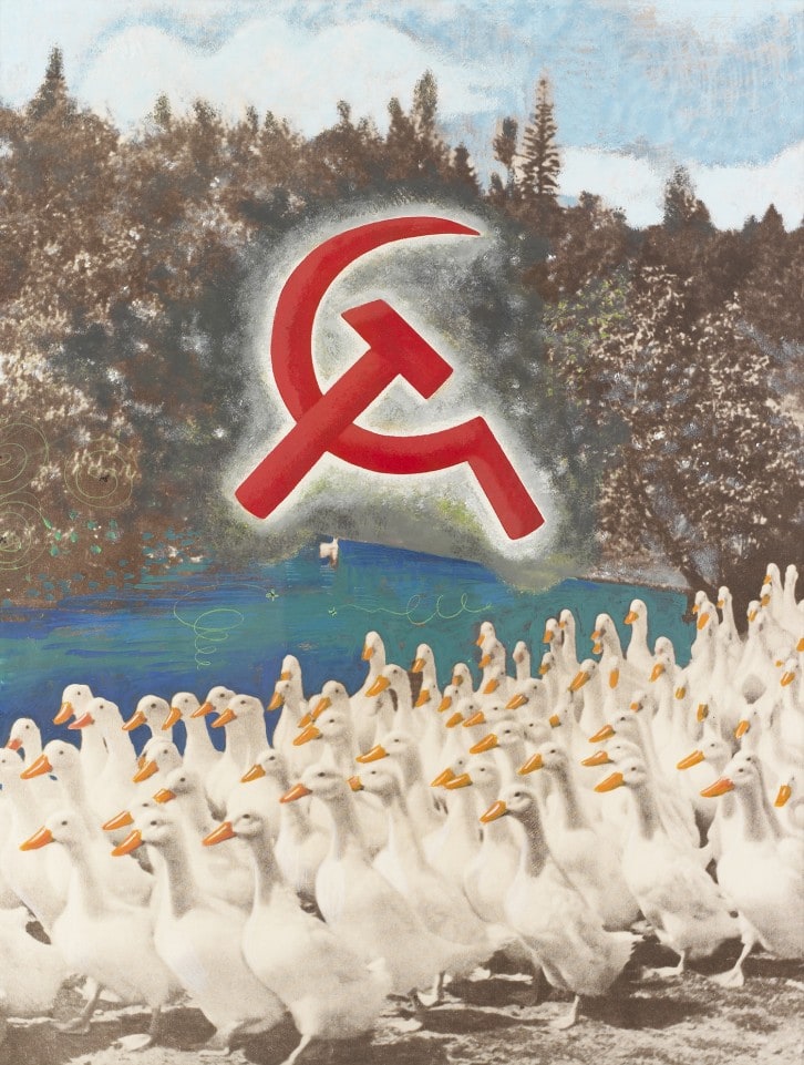 "o.T" (hammer, sickle and geese)