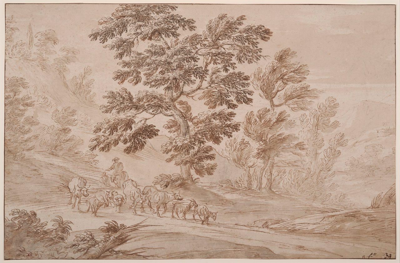 Landscape with a Herder and Animals