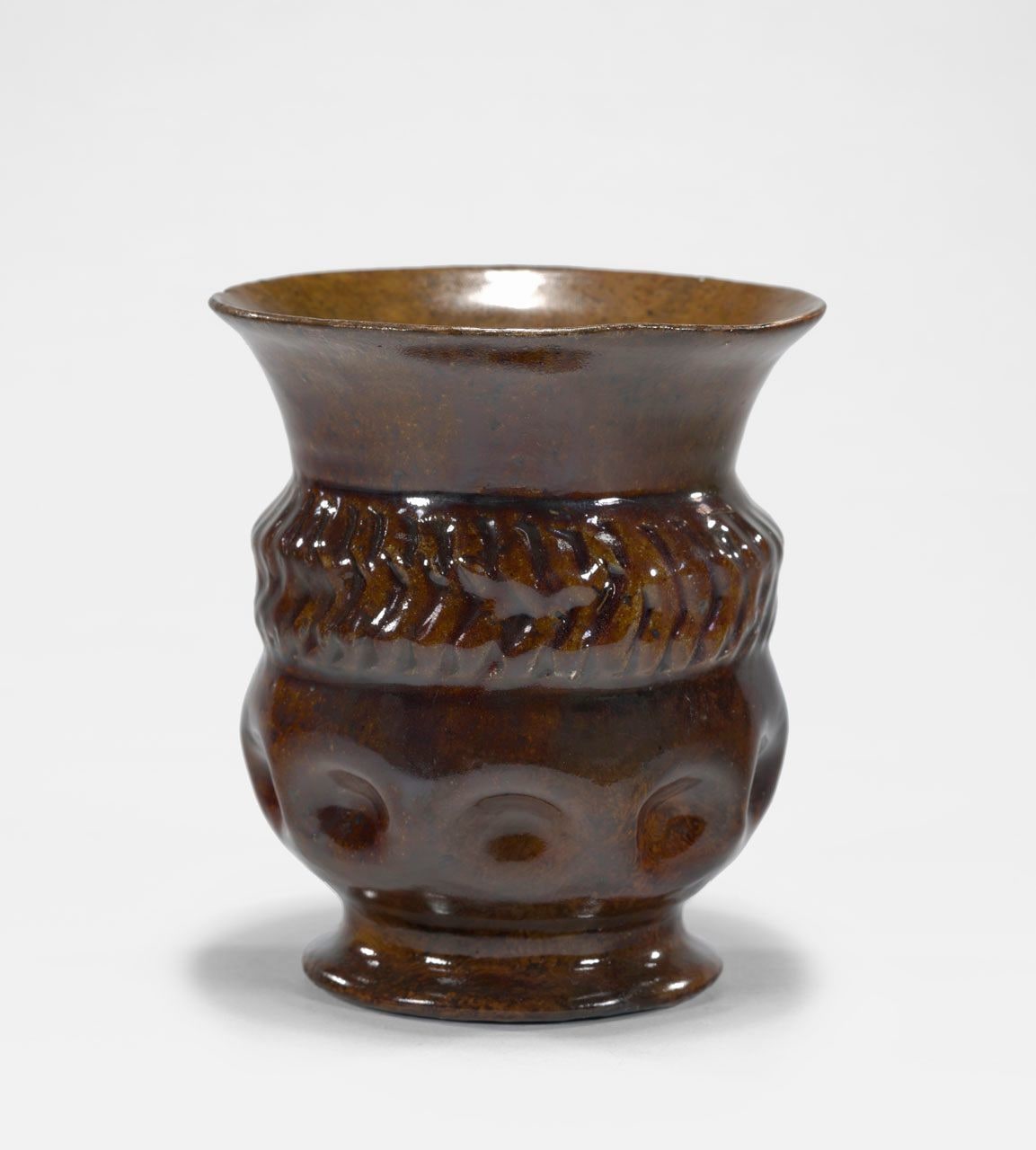 Brown Dimpled Cup