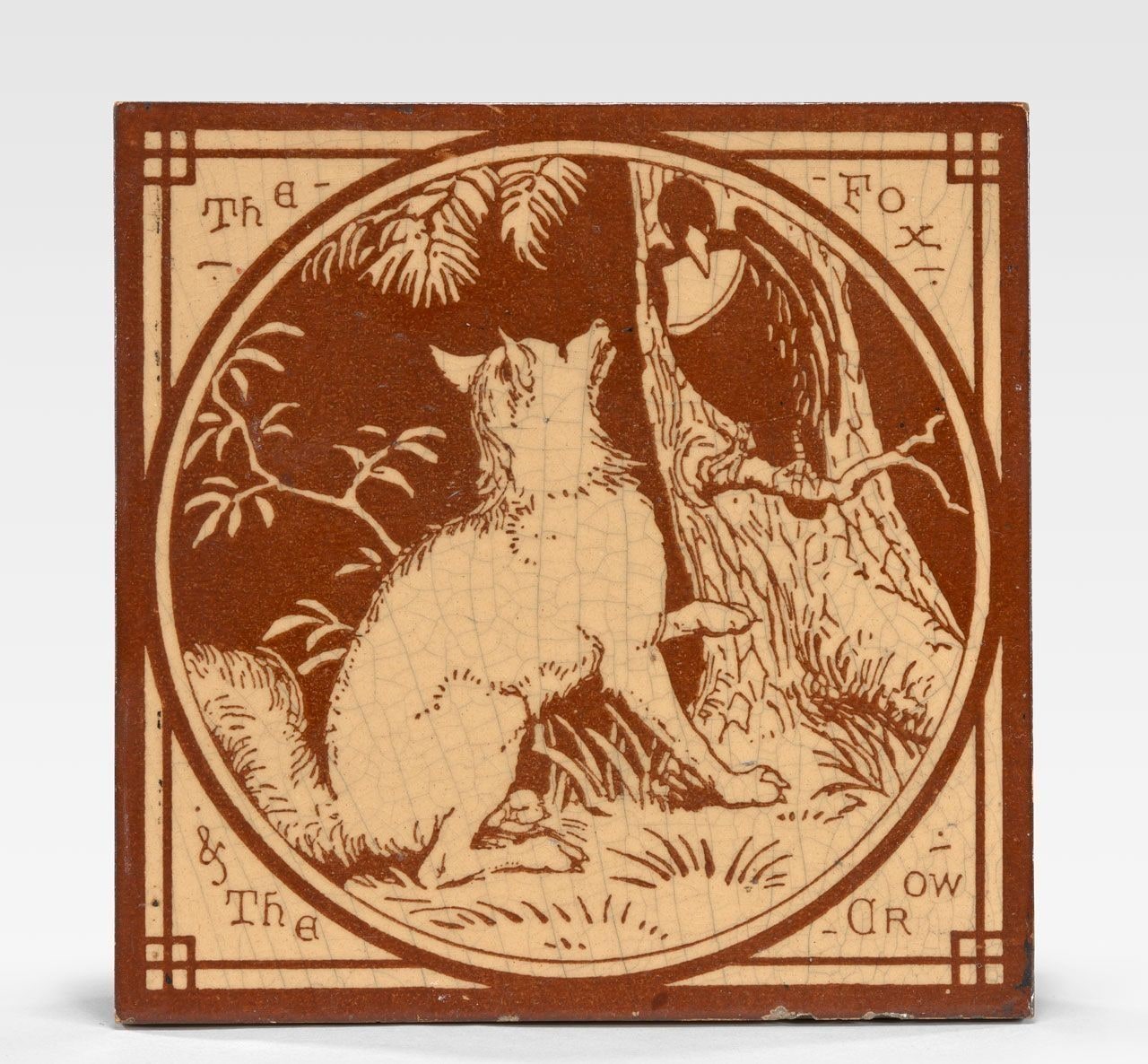 The Fox and the Crow Aesop Fable Tile